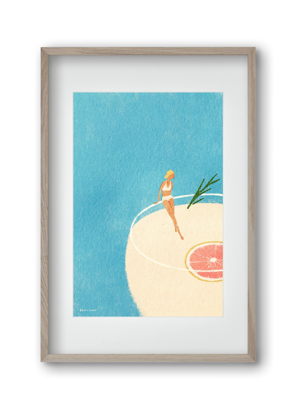 Gin and Tonic, 30x45 cm (20x30 cm), Tölgy keret, paszpartuval