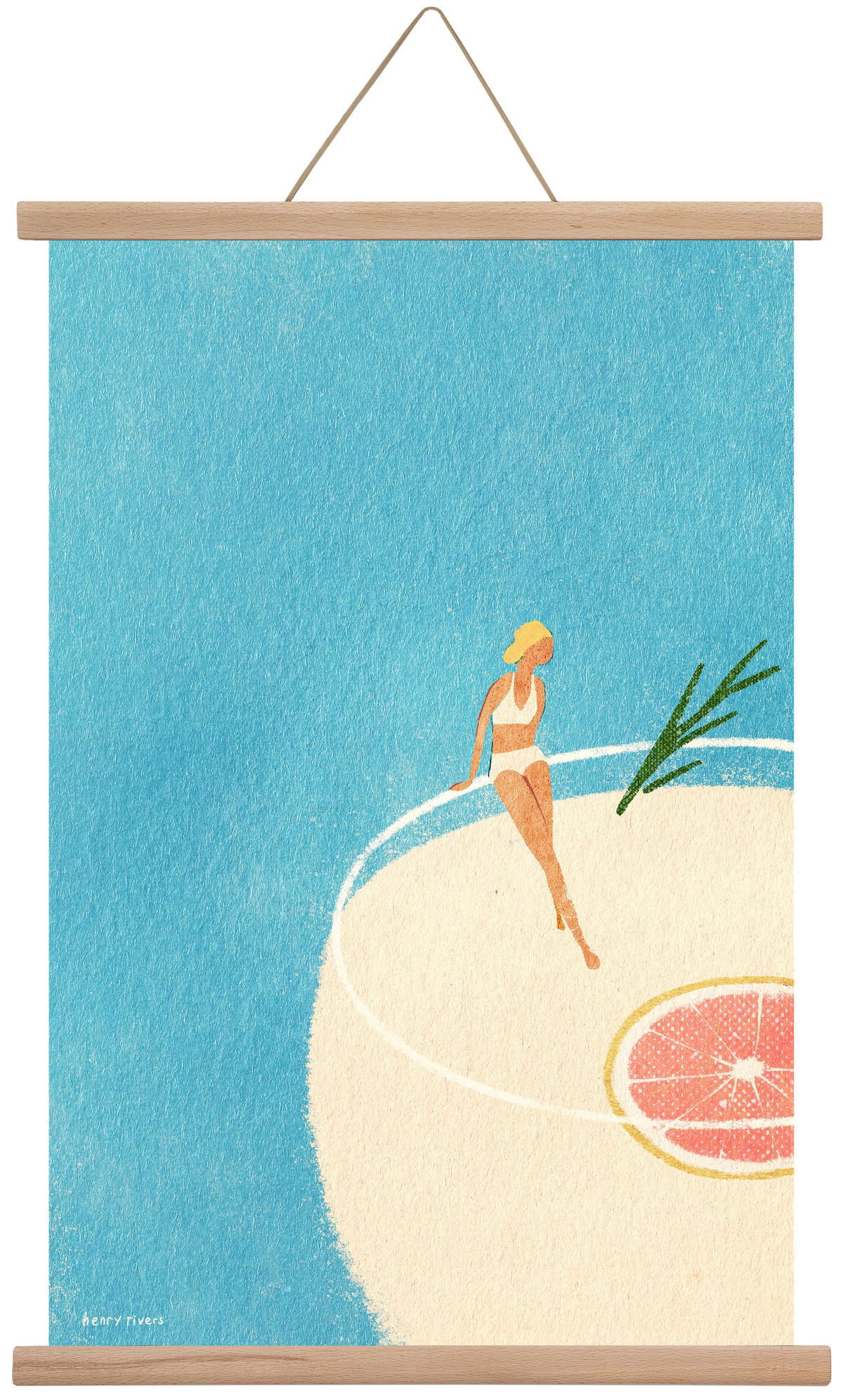 Gin and Tonic, 40x60 cm (40x60 cm), Tölgy akasztó