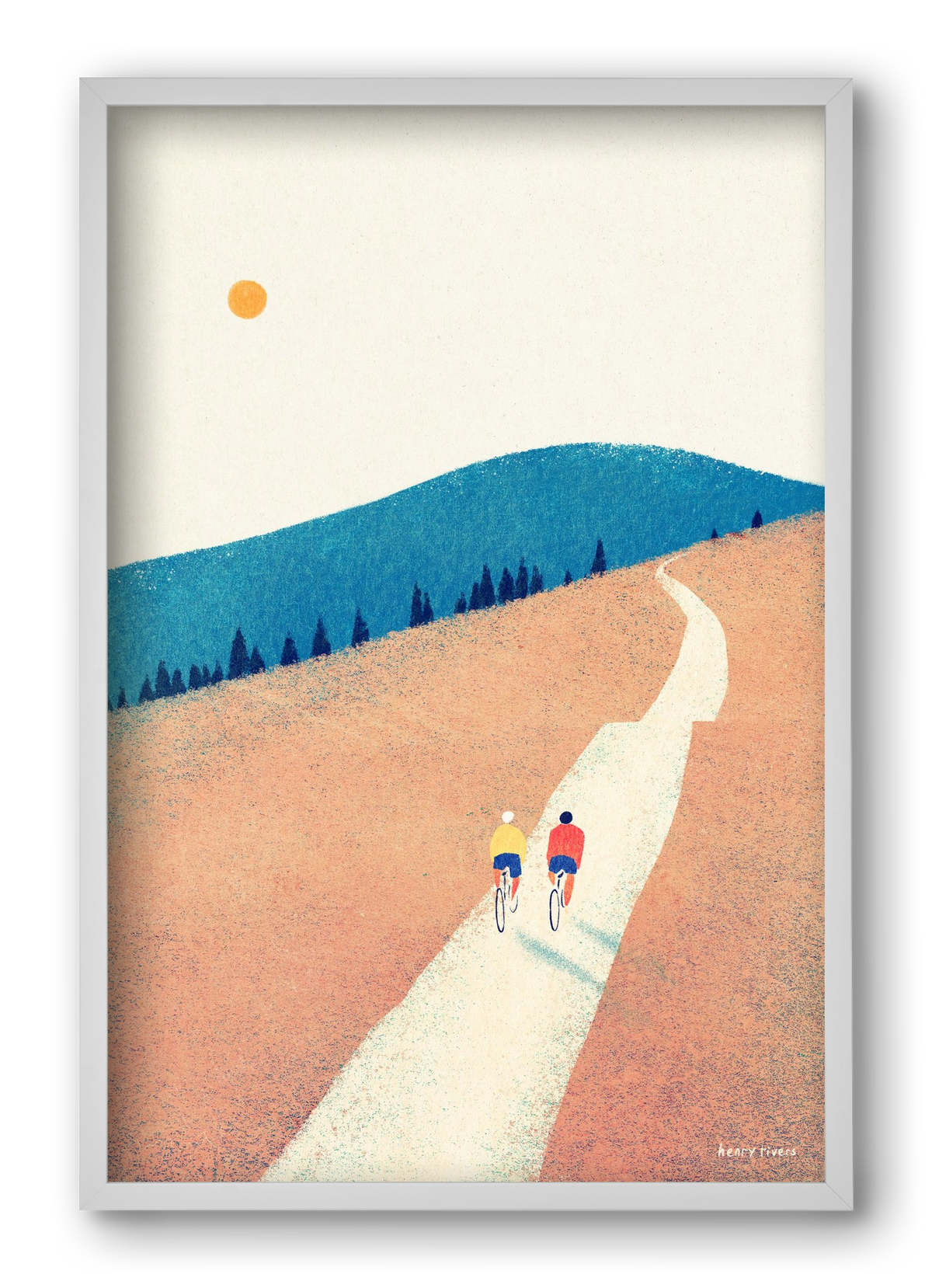 Heatwave cycle, 40x60 cm (40x60 cm), Fehér keret