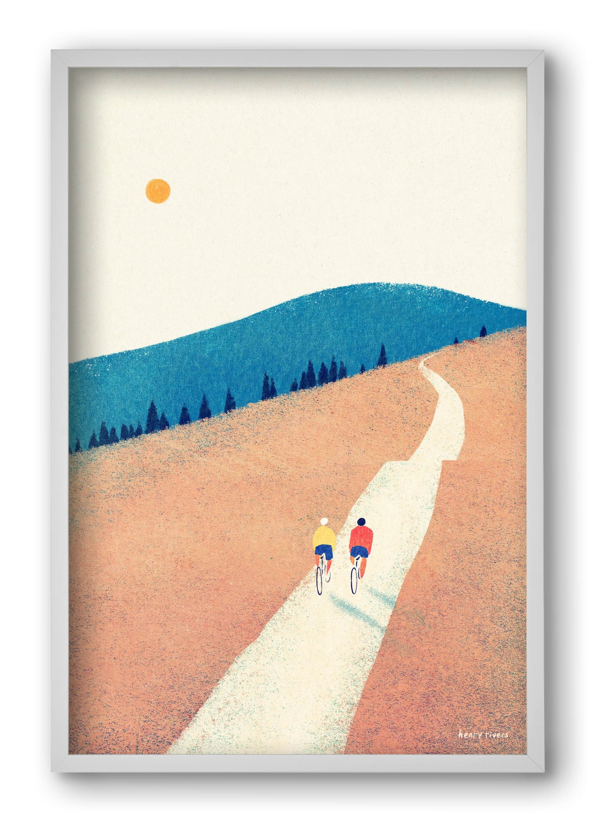 Heatwave cycle, 40x60 cm (40x60 cm), Fehér keret