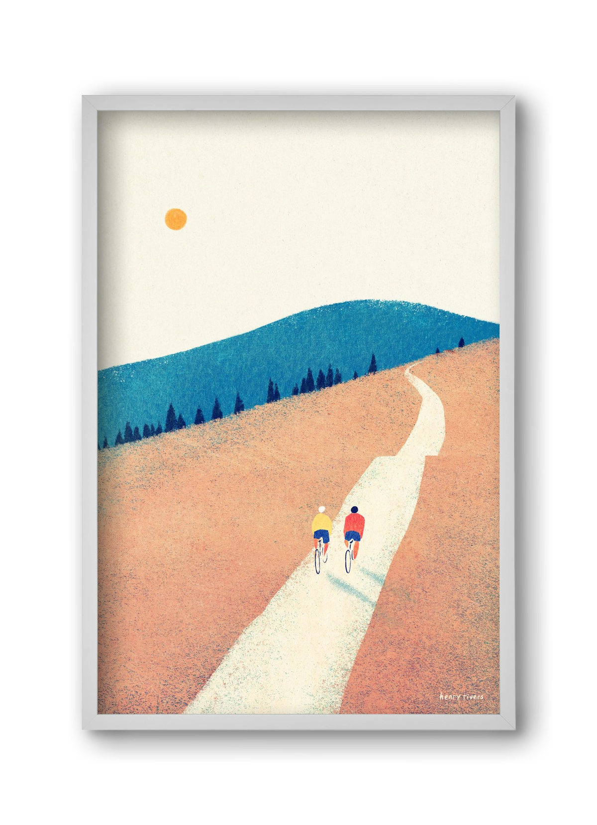 Heatwave cycle, 30x45 cm (30x45 cm), Fehér keret