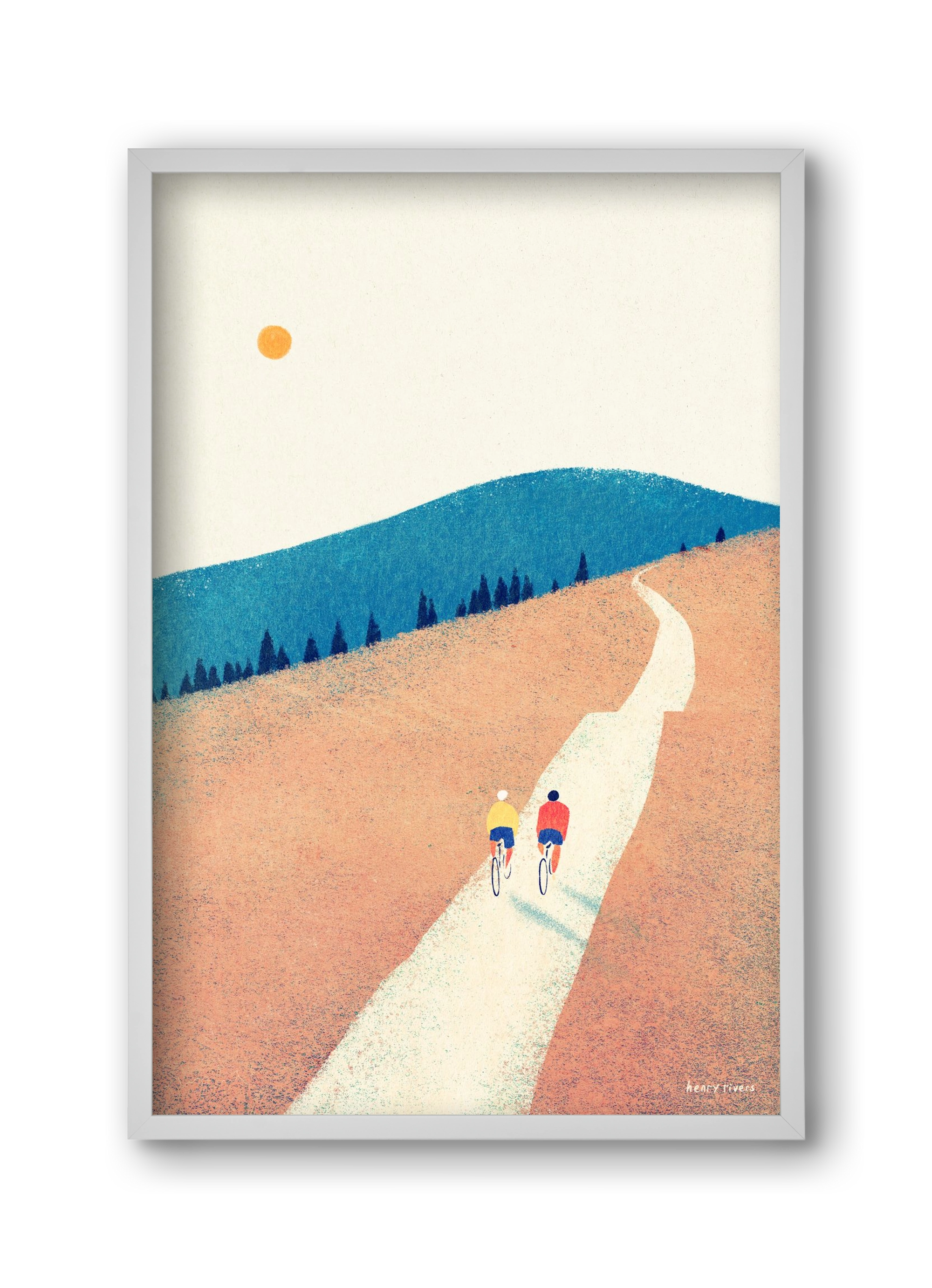 Heatwave cycle, 30x45 cm (30x45 cm), Fehér keret