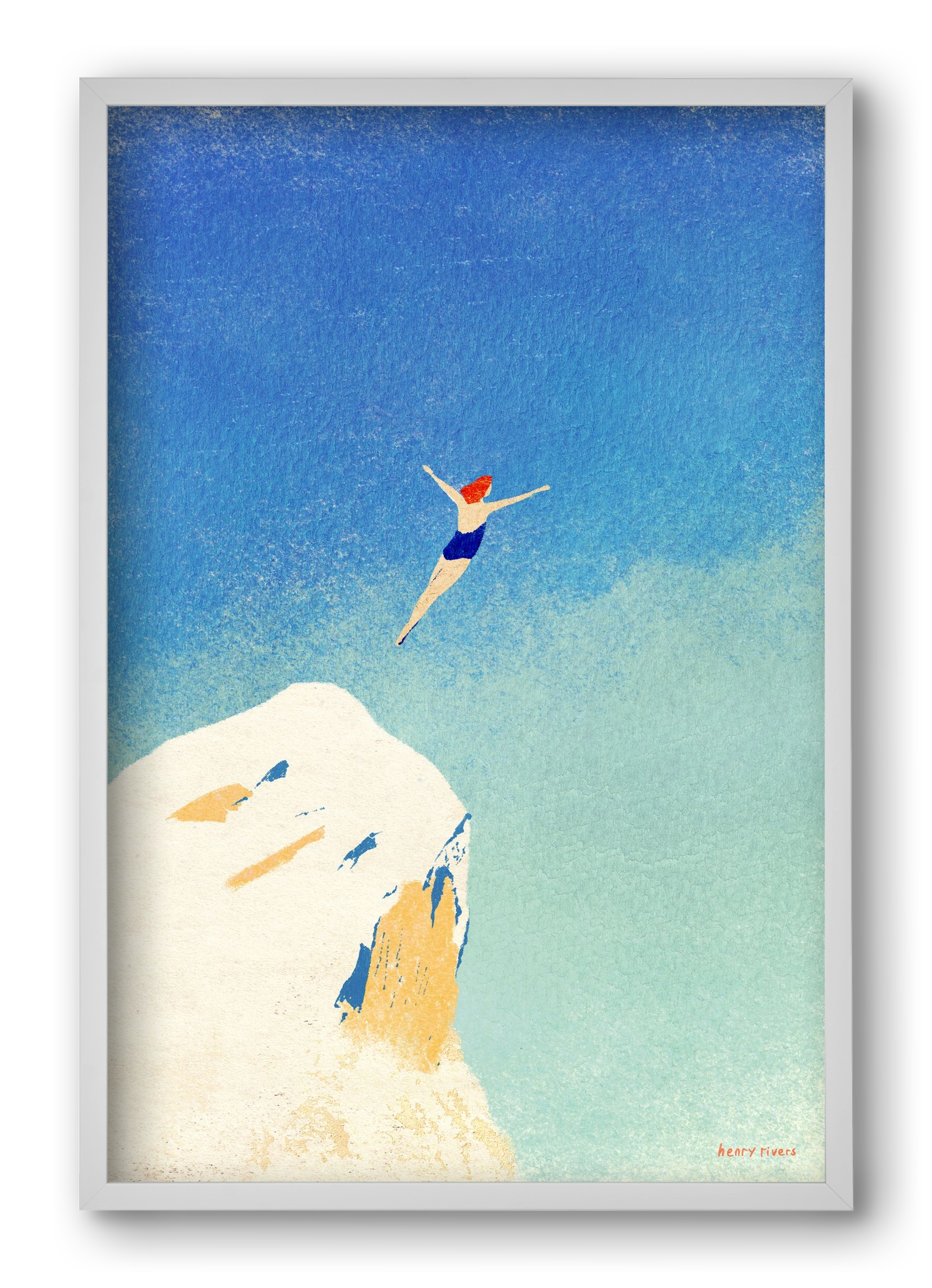 Flying, 40x60 cm (40x60 cm), Fehér keret