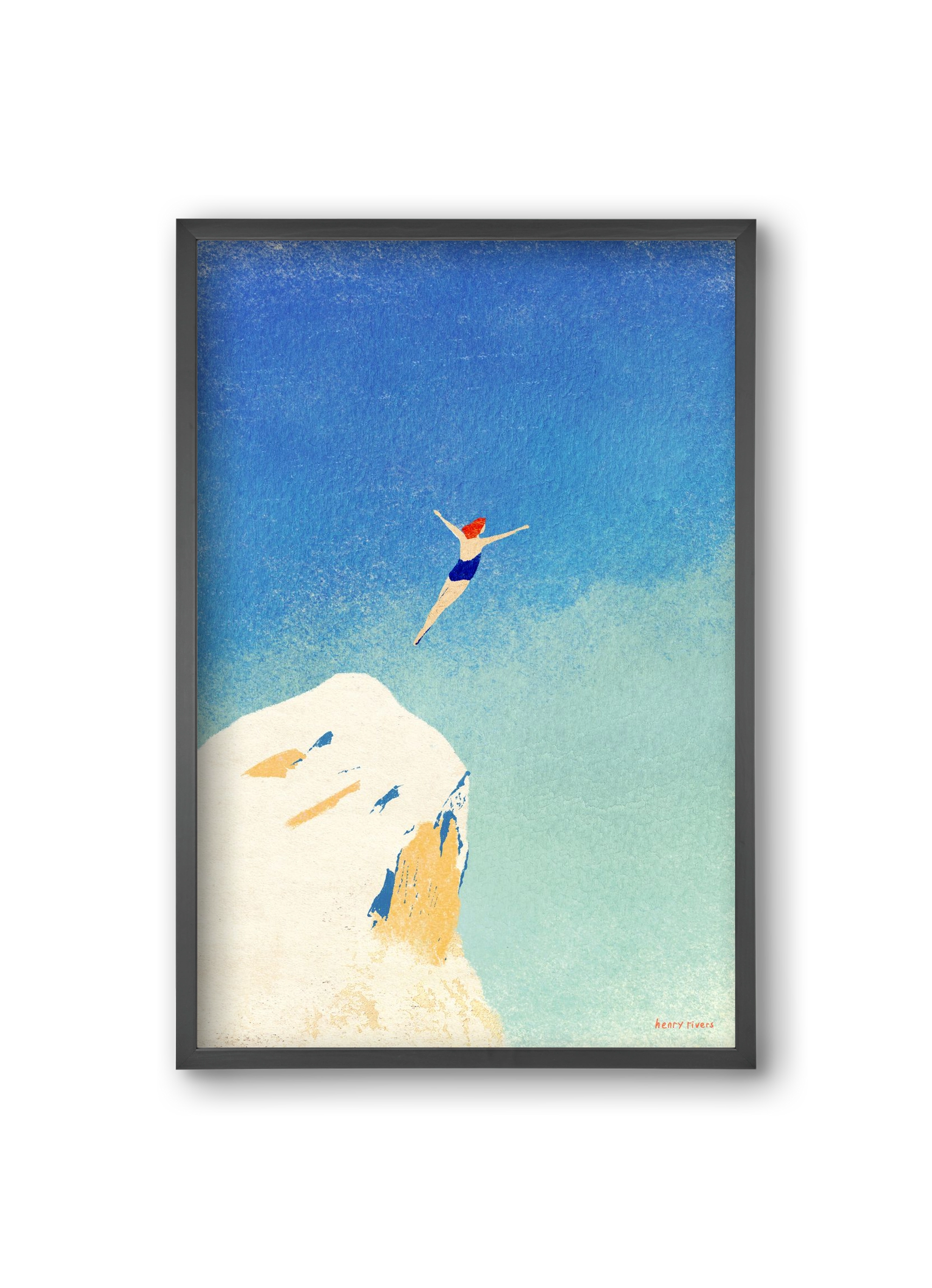 Flying, 20x30 cm (20x30 cm), Fekete keret