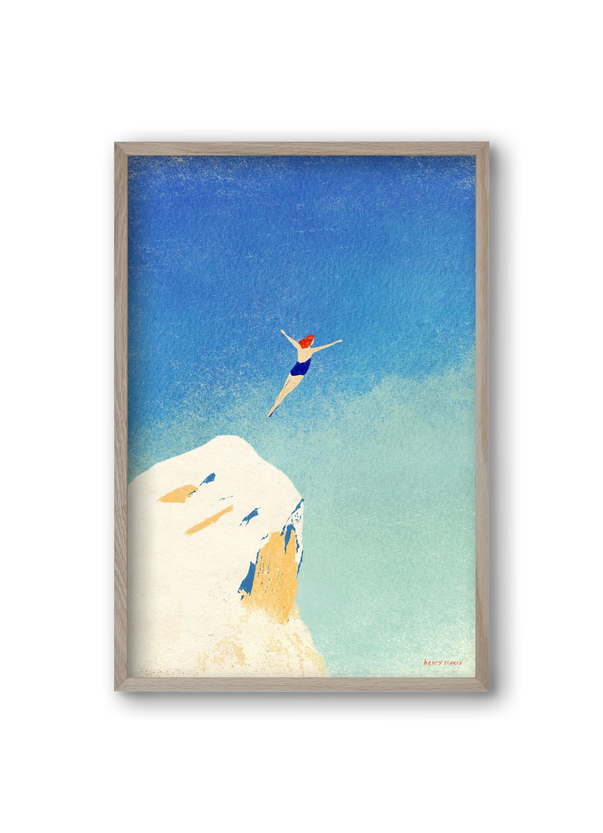 Flying, 20x30 cm (20x30 cm), Tölgy keret