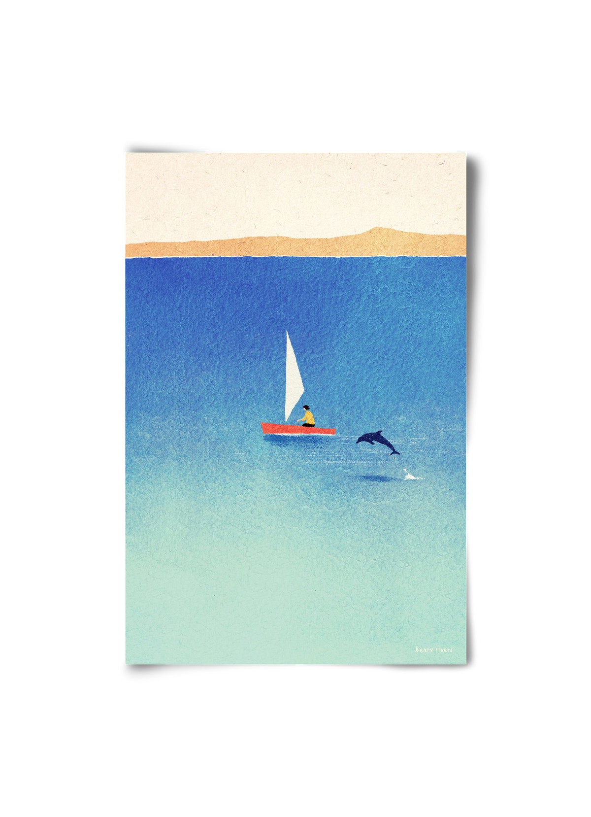 My dolphin friend, 20x30 cm, Keret nélkül