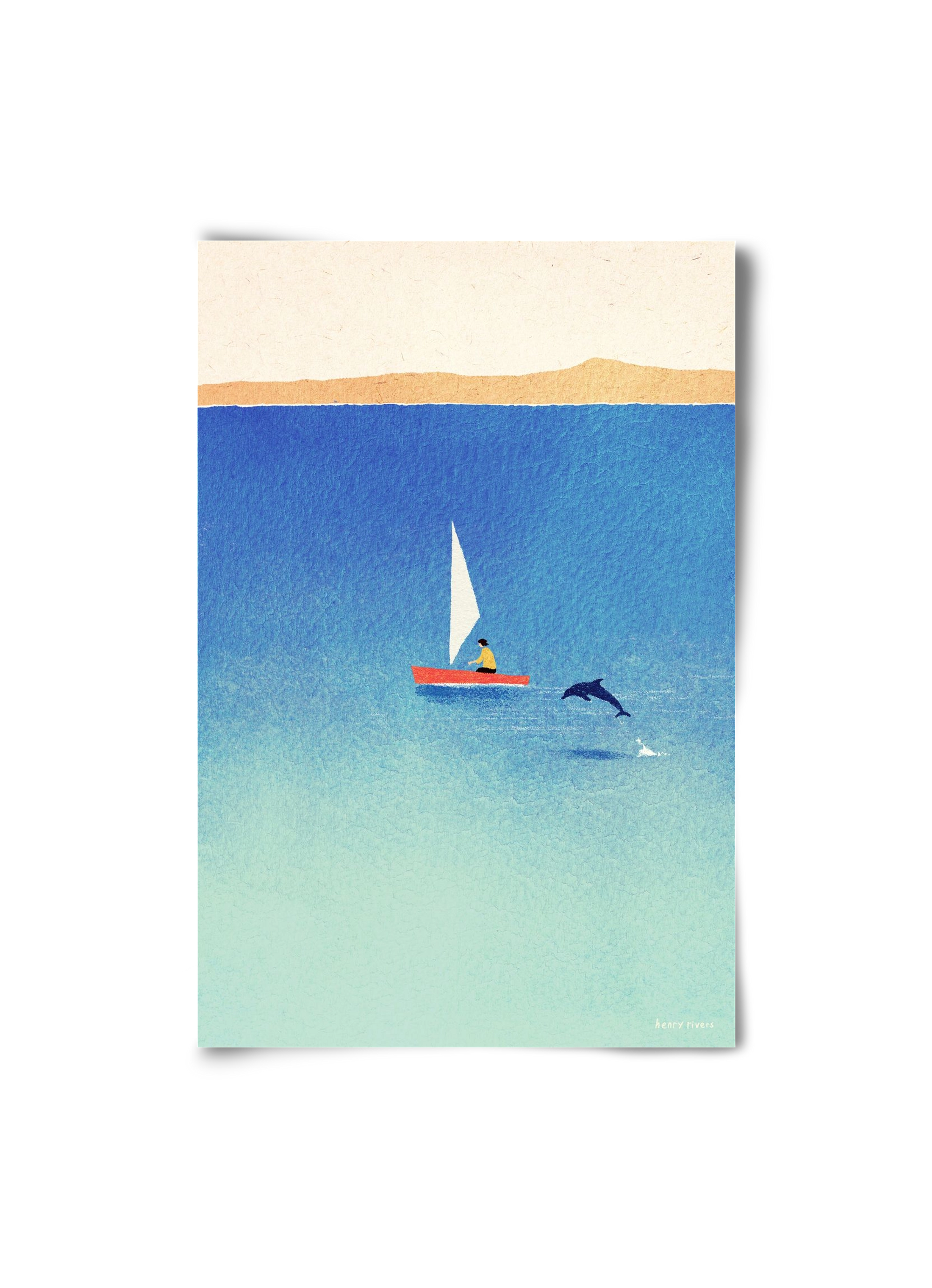 My dolphin friend, 20x30 cm, Keret nélkül