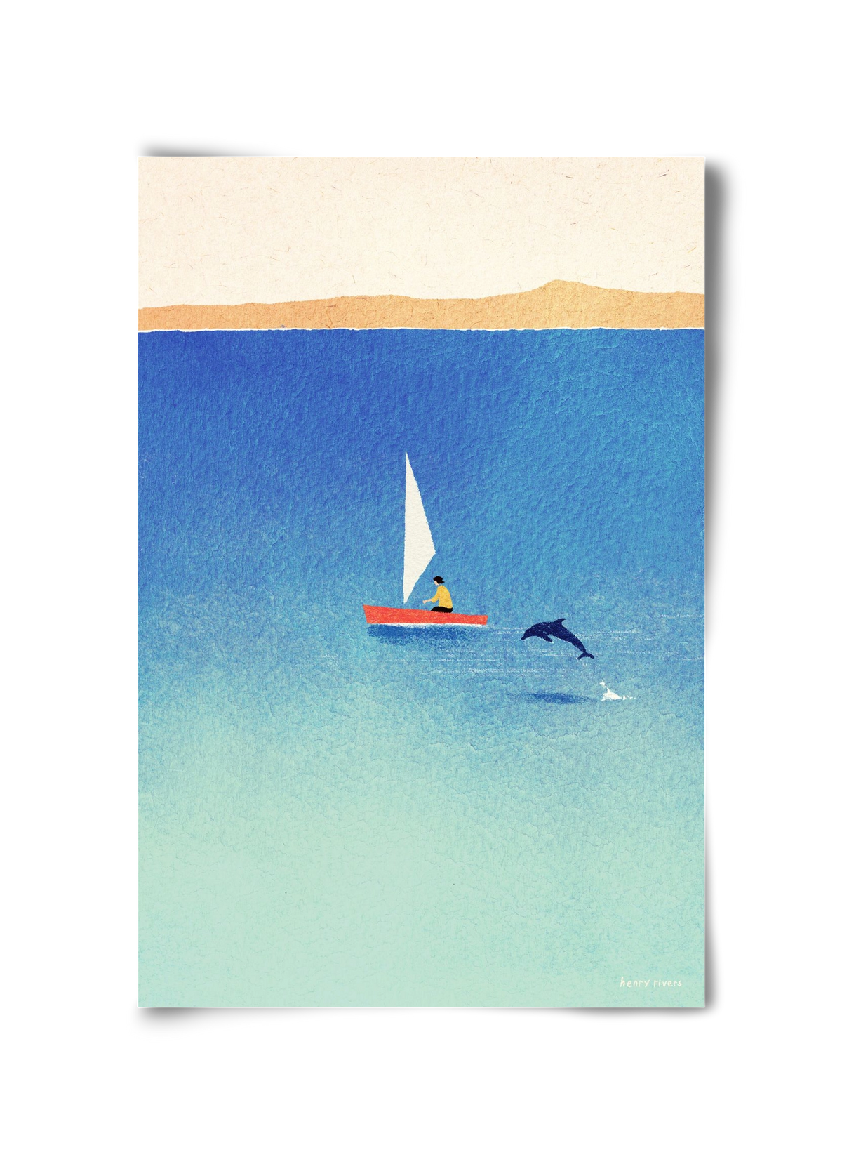 My dolphin friend, 30x45 cm, Keret nélkül