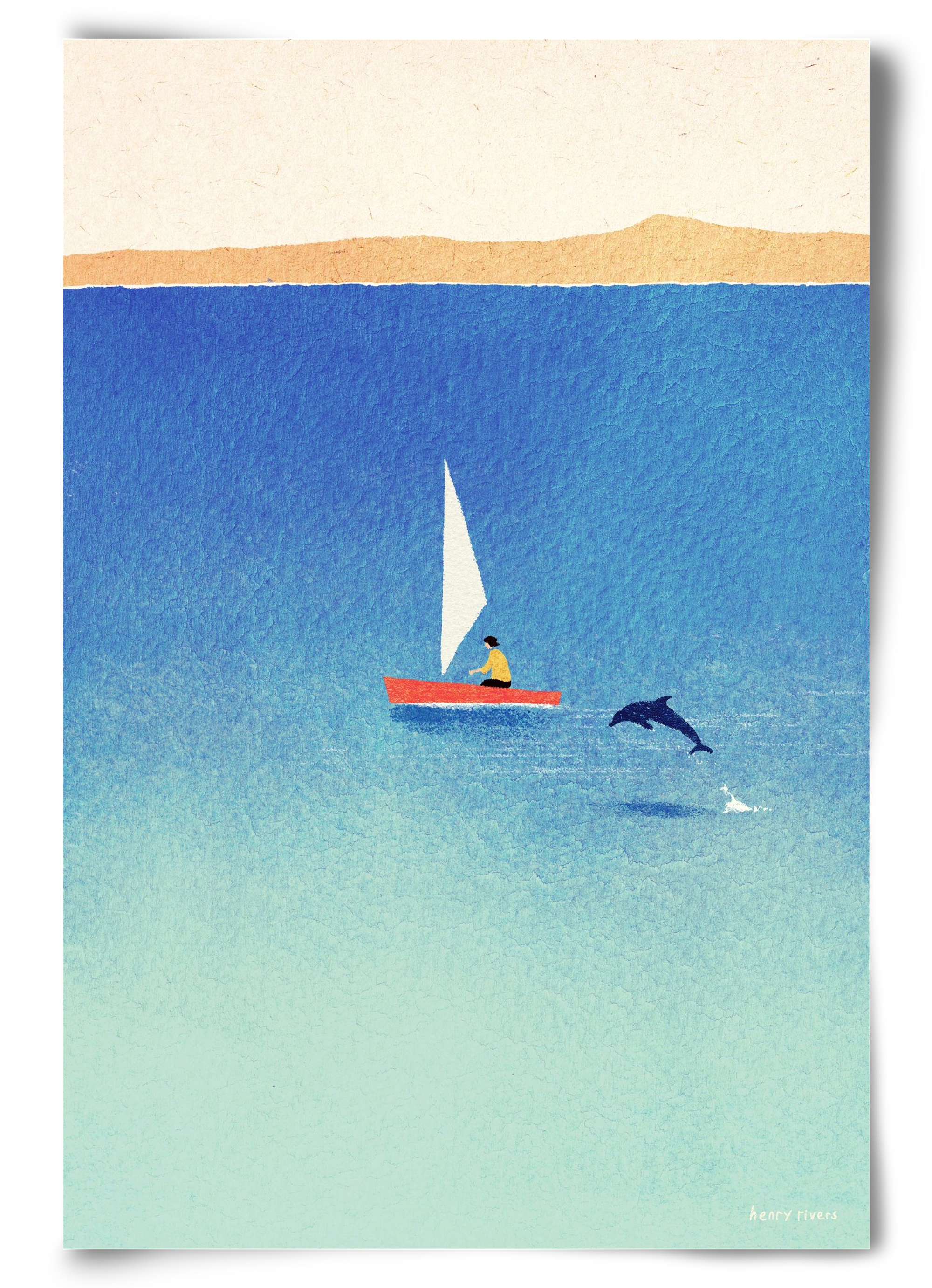 My dolphin friend, 60x90 cm, Keret nélkül