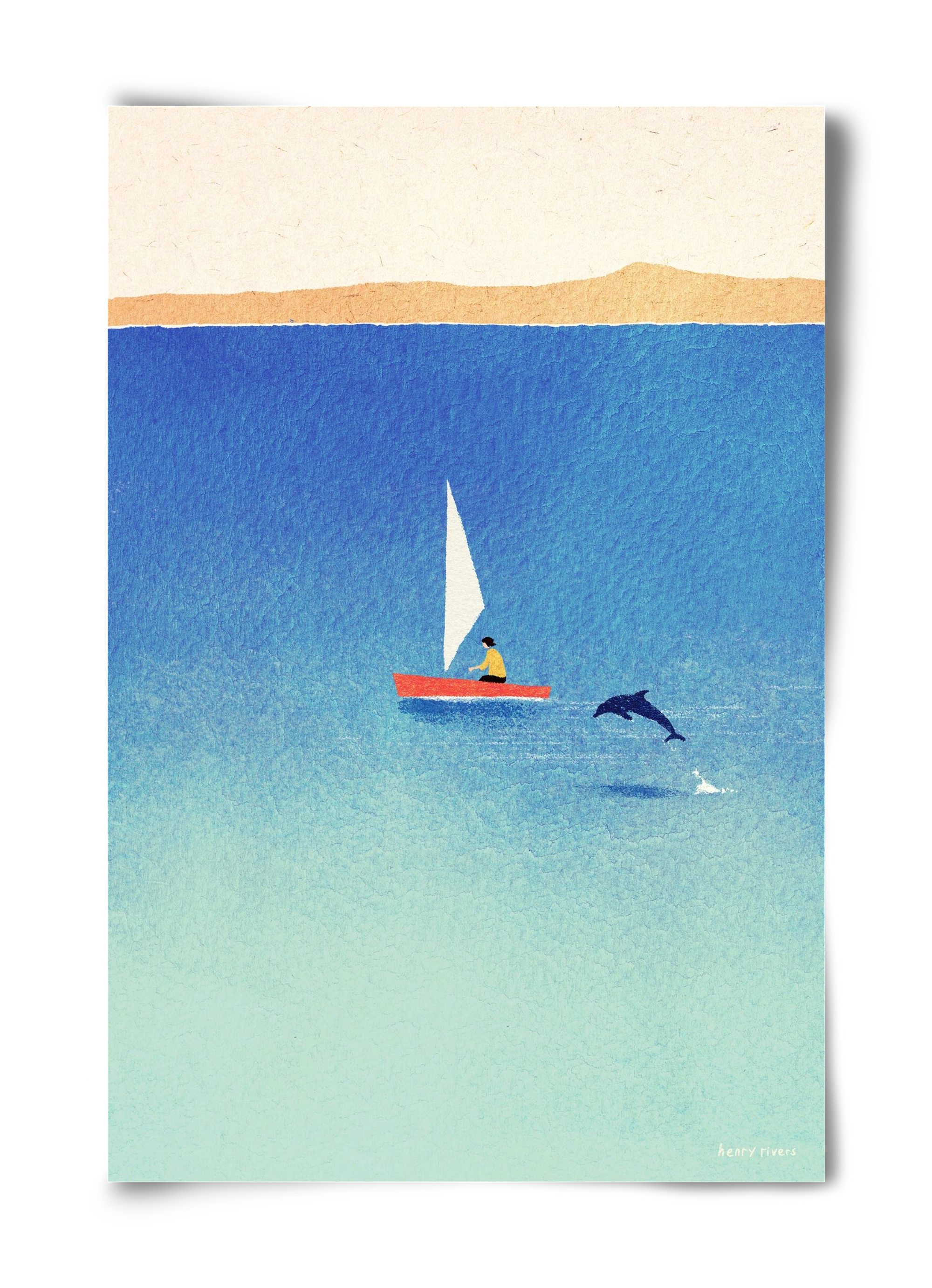 My dolphin friend, 40x60 cm, Keret nélkül