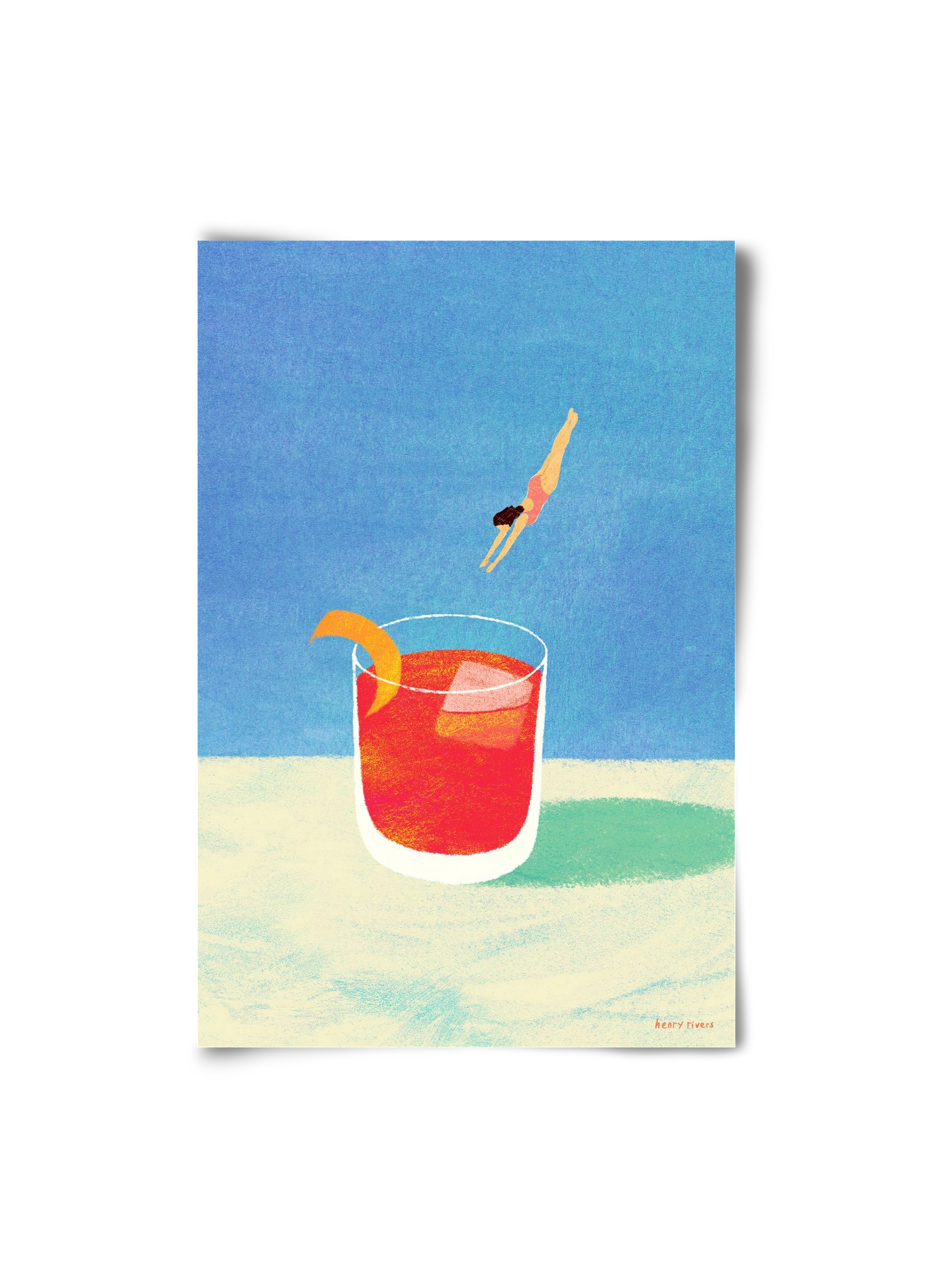 Negroni Please, 20x30 cm, Keret nélkül
