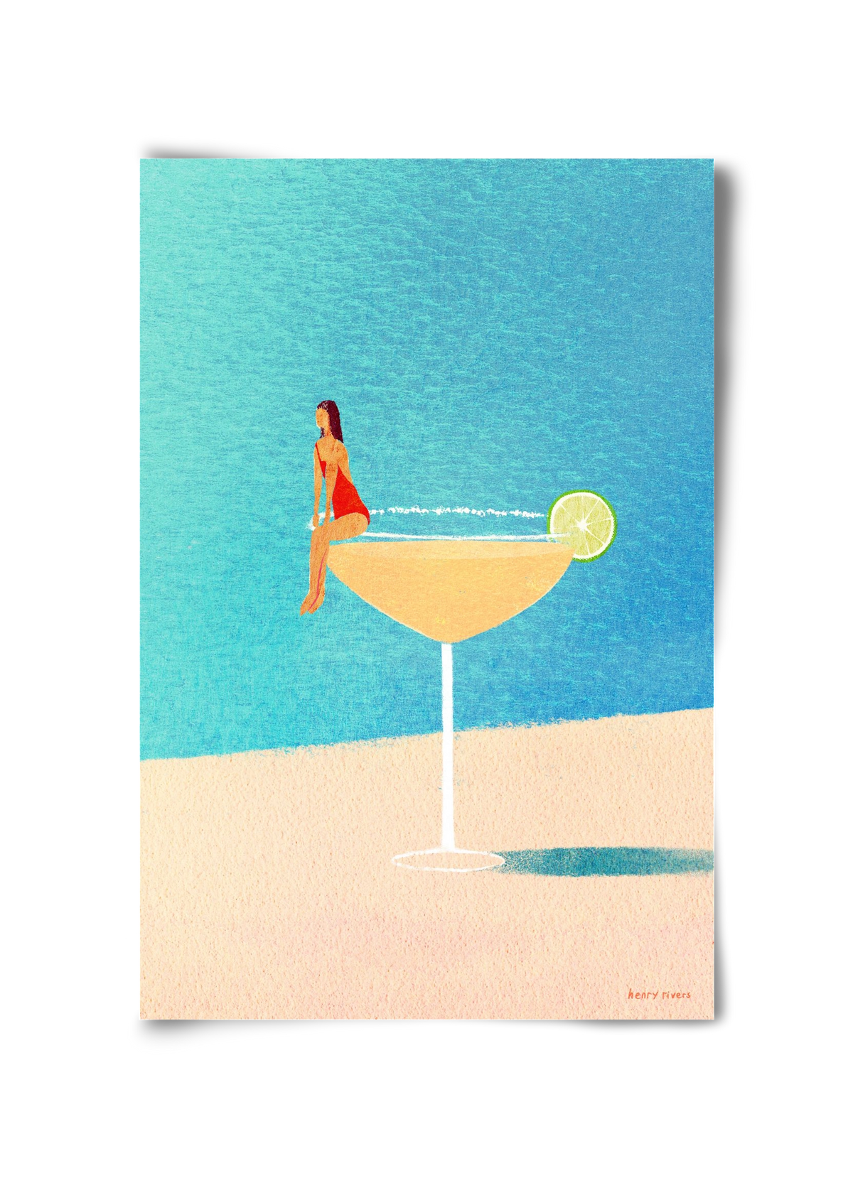 Poolside Margarita, 30x45 cm, Keret nélkül