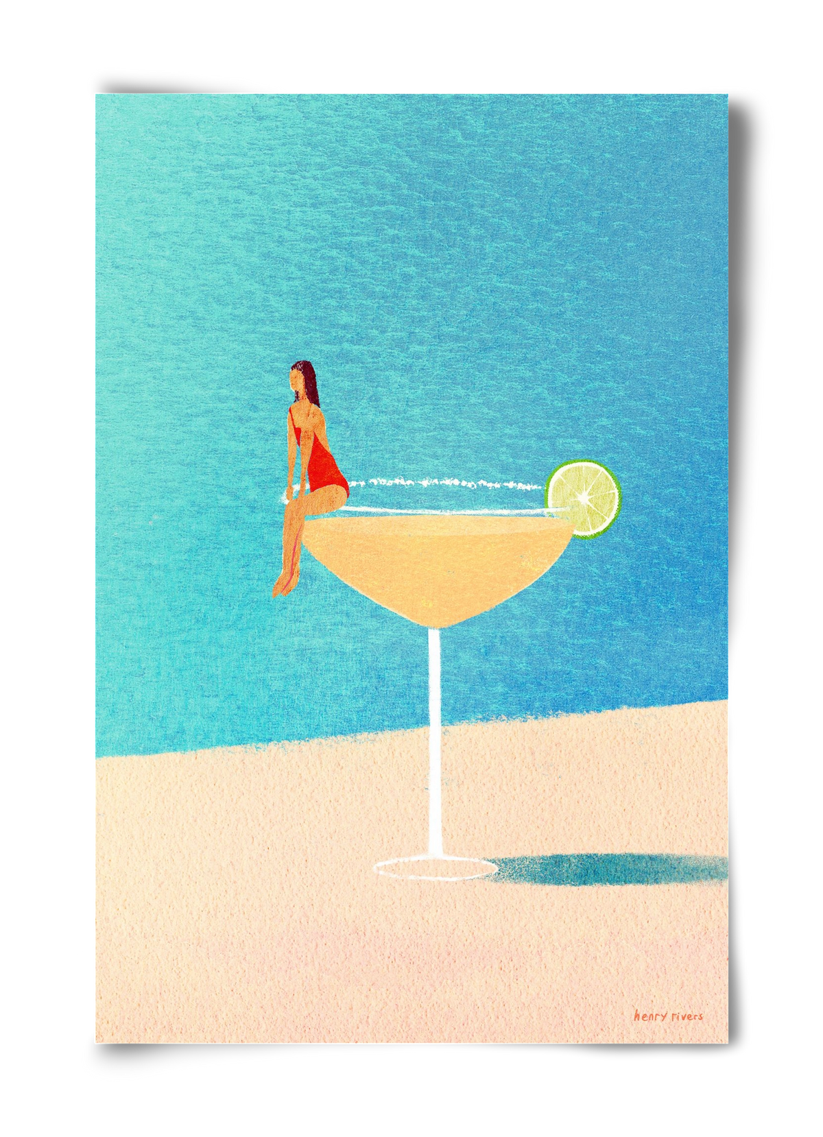 Poolside Margarita, 40x60 cm, Keret nélkül