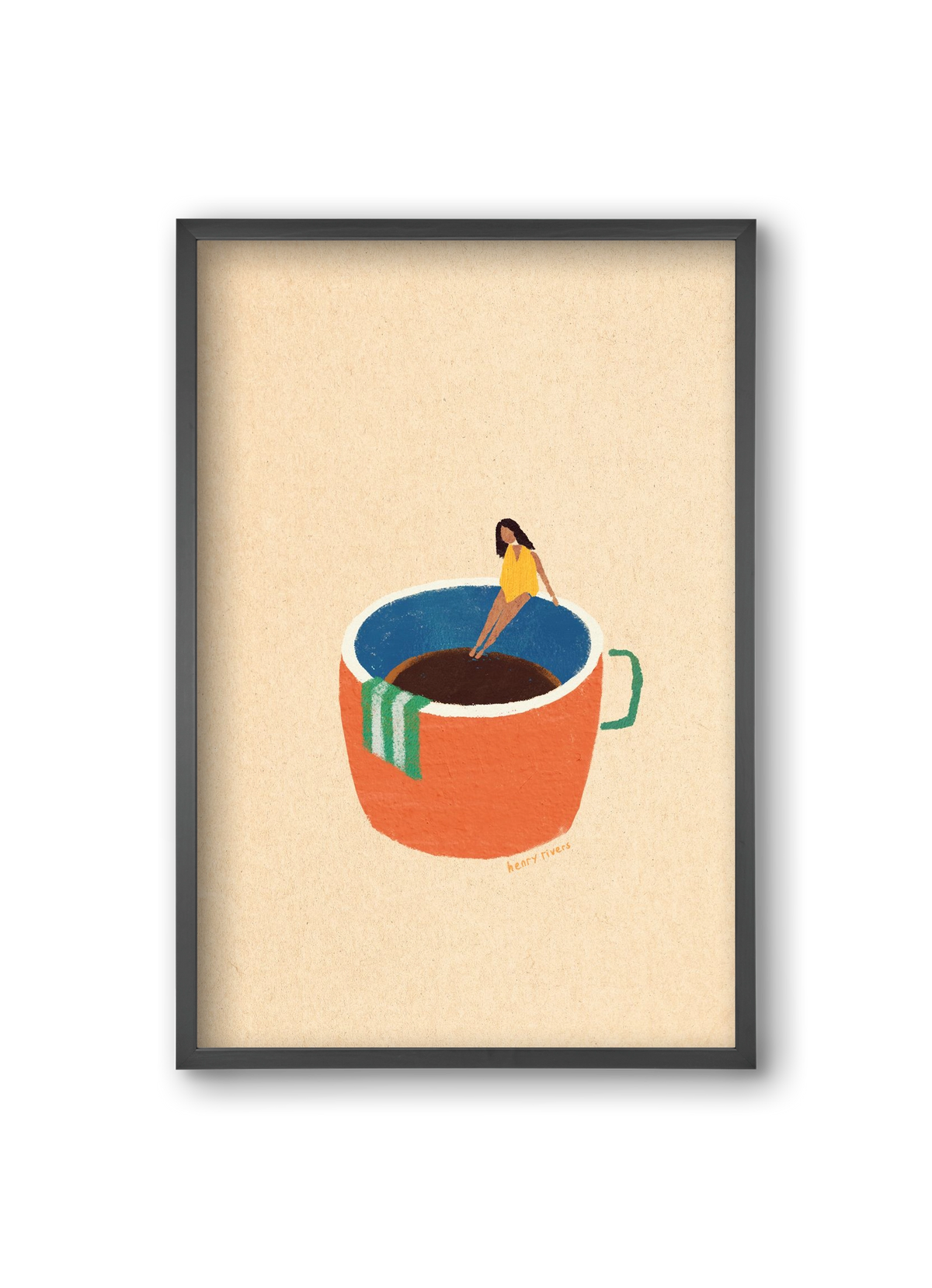 Espresso Dip, 20x30 cm (20x30 cm), Fekete keret