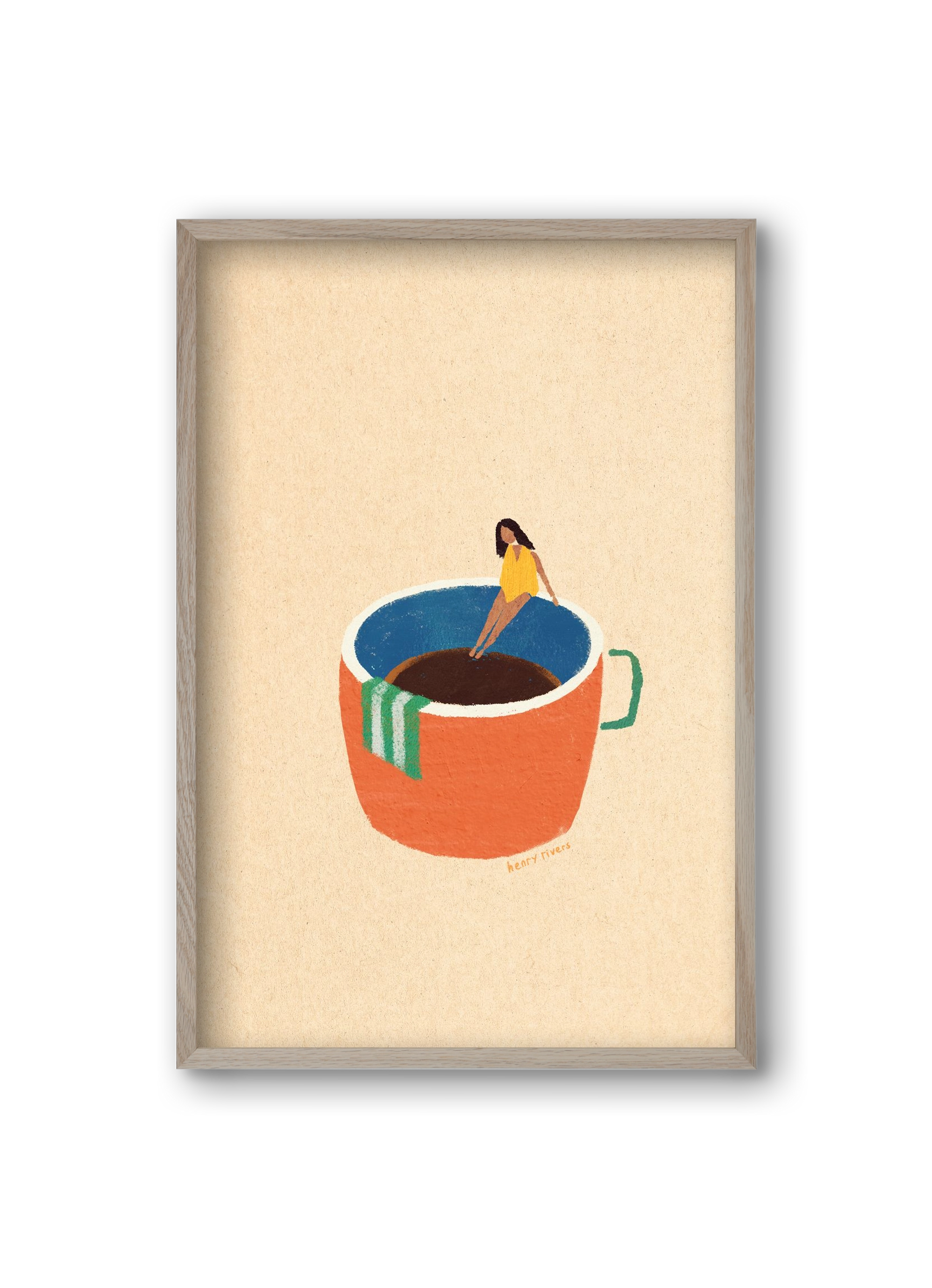 Espresso Dip, 20x30 cm (20x30 cm), Tölgy keret
