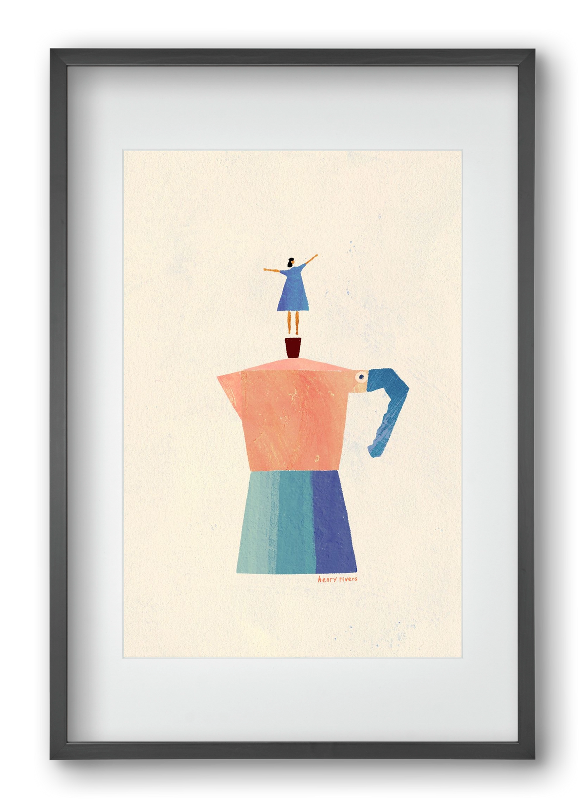 Good Morning Coffee, 40x60 cm (30x45 cm), Fekete keret, paszpartuval