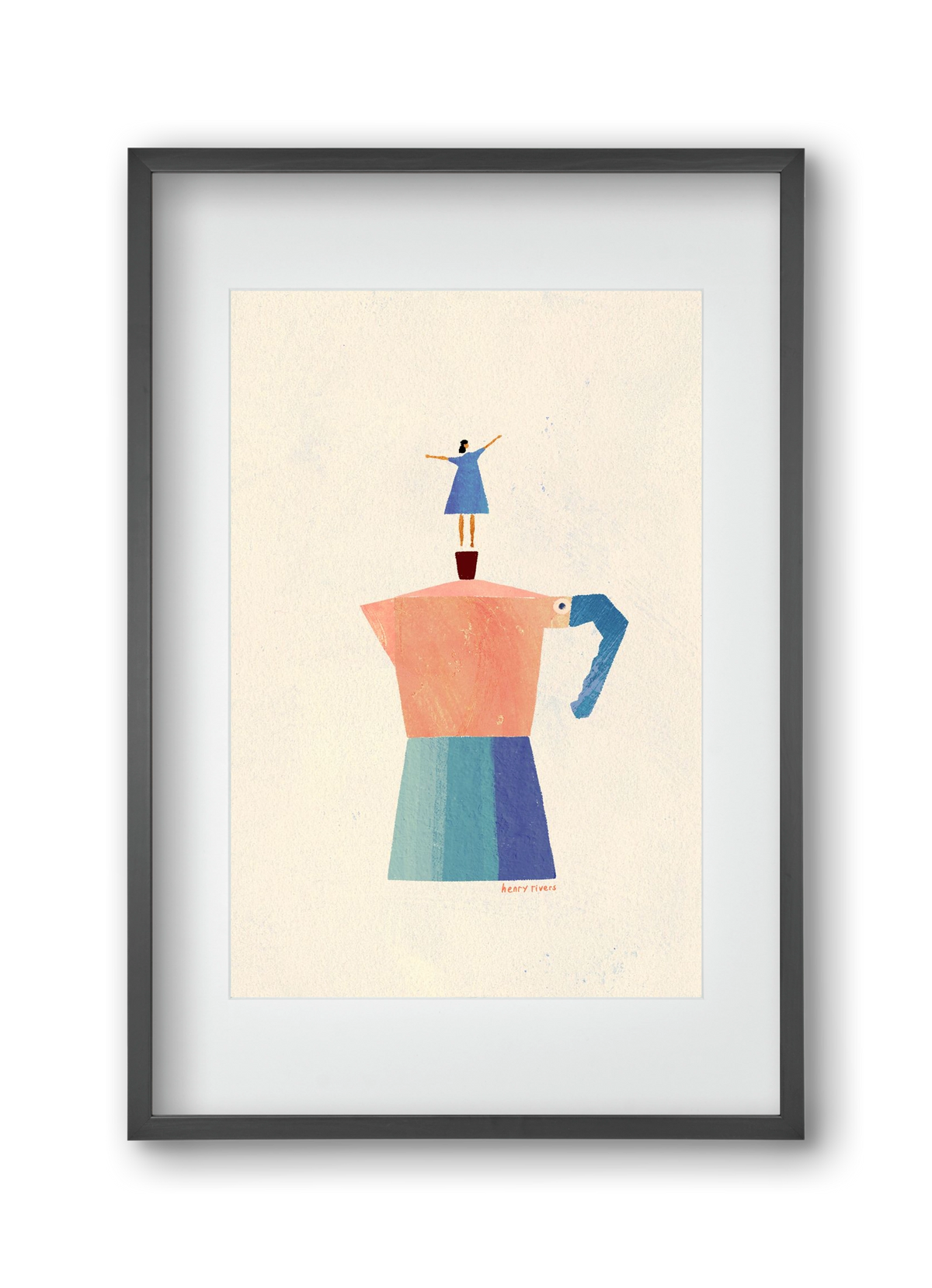 Good Morning Coffee, 30x45 cm (20x30 cm), Fekete keret, paszpartuval