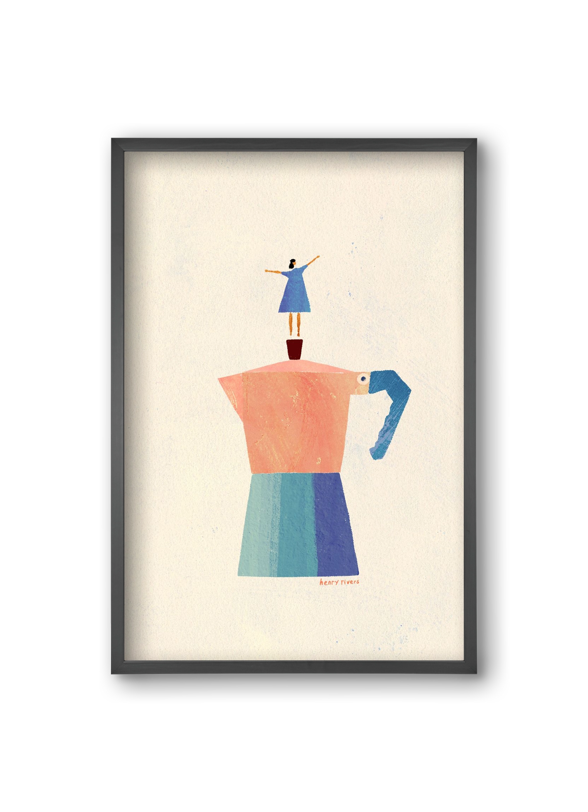 Good Morning Coffee, 20x30 cm (20x30 cm), Fekete keret