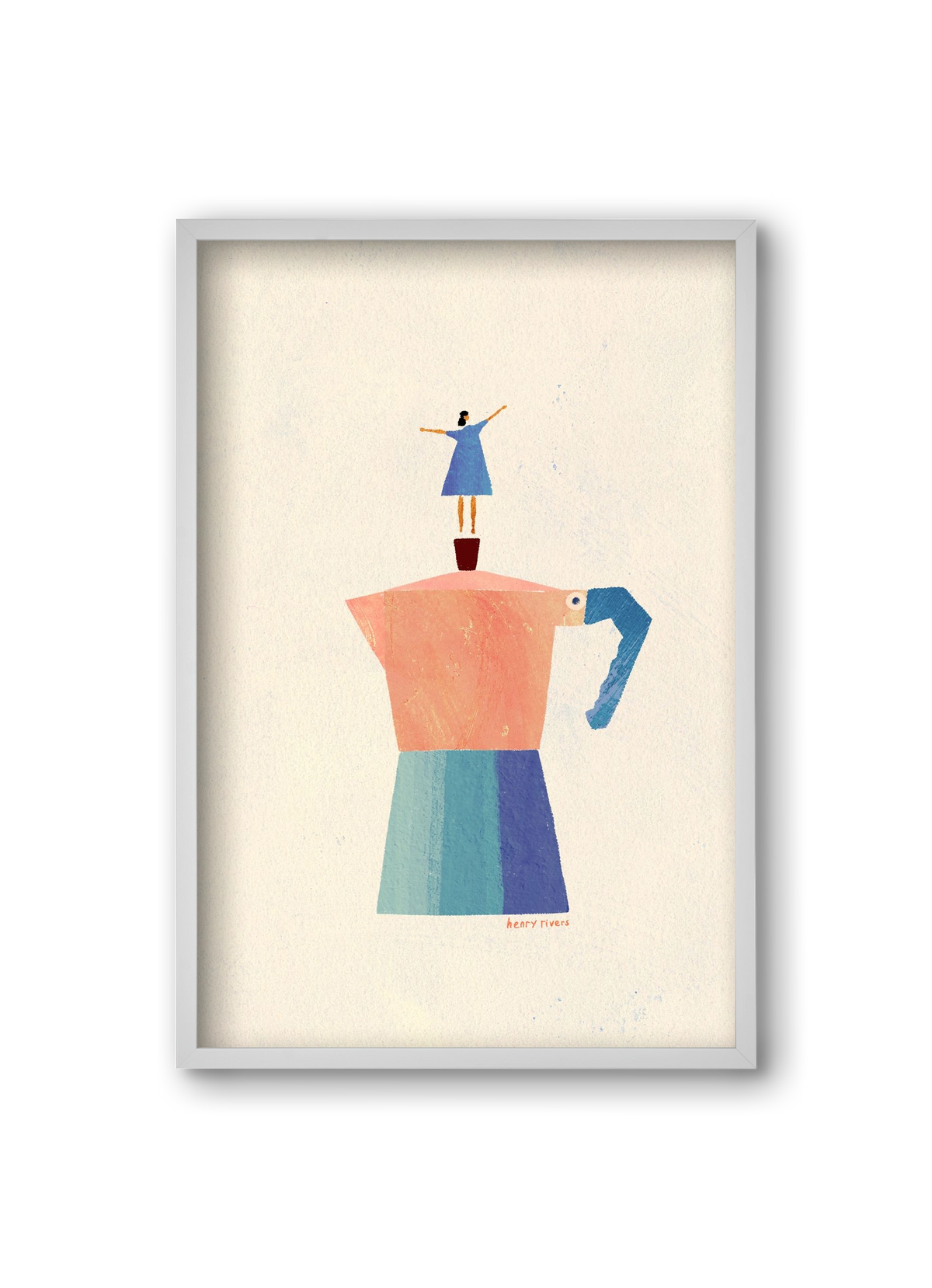 Good Morning Coffee, 20x30 cm (20x30 cm), Fehér keret