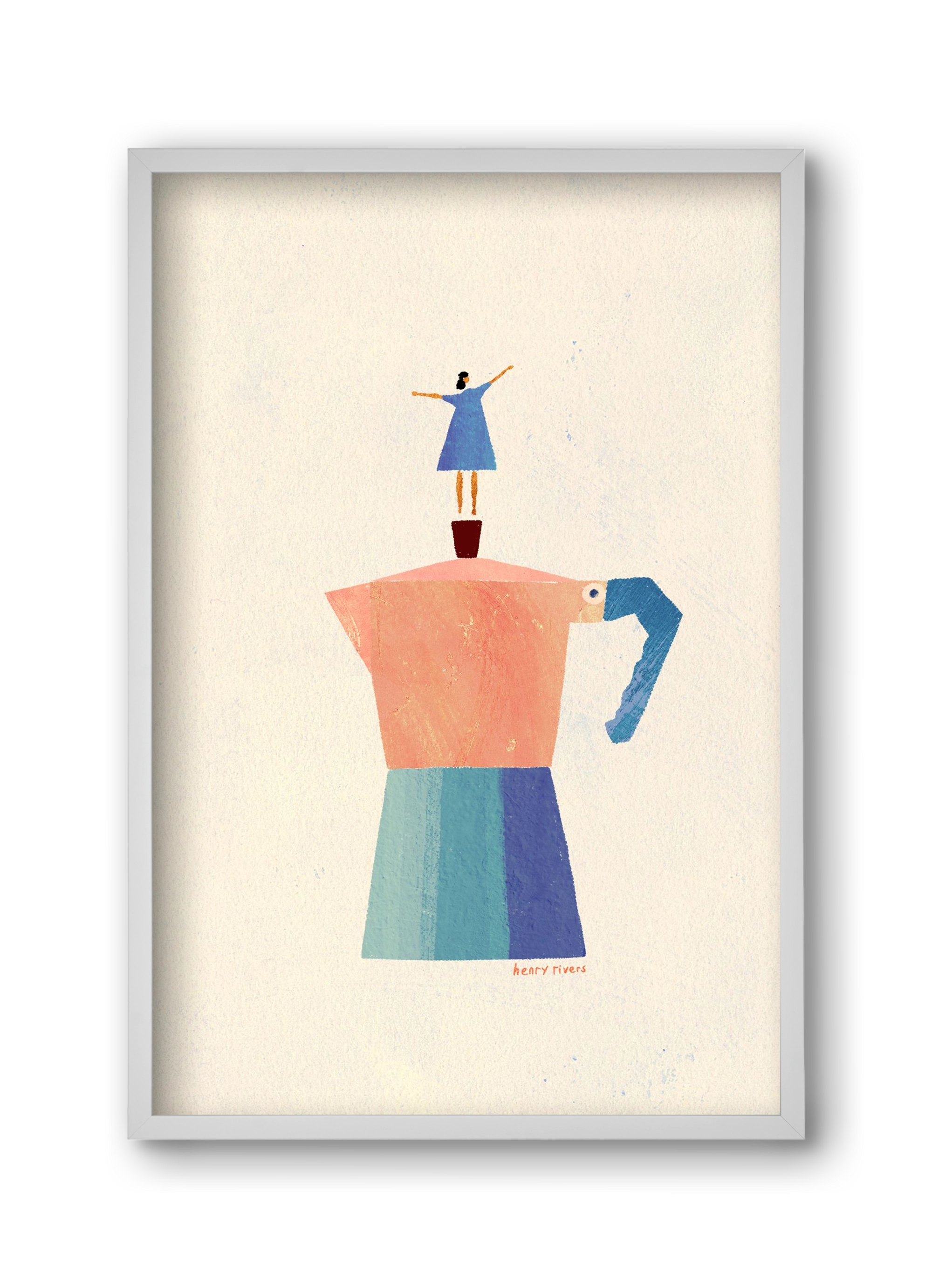Good Morning Coffee, 30x45 cm (30x45 cm), Fehér keret