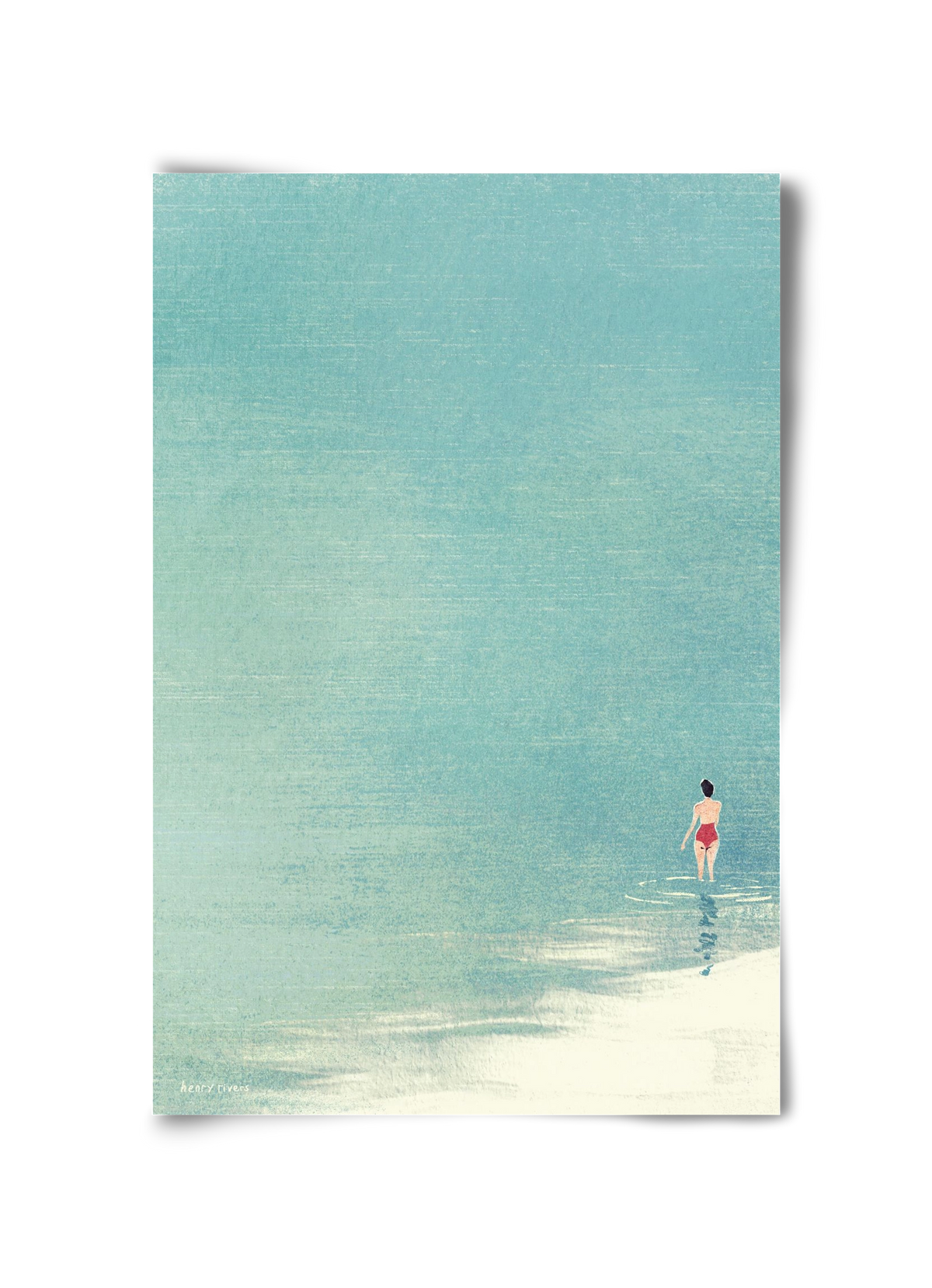 Last swim of the day, 30x45 cm, Keret nélkül