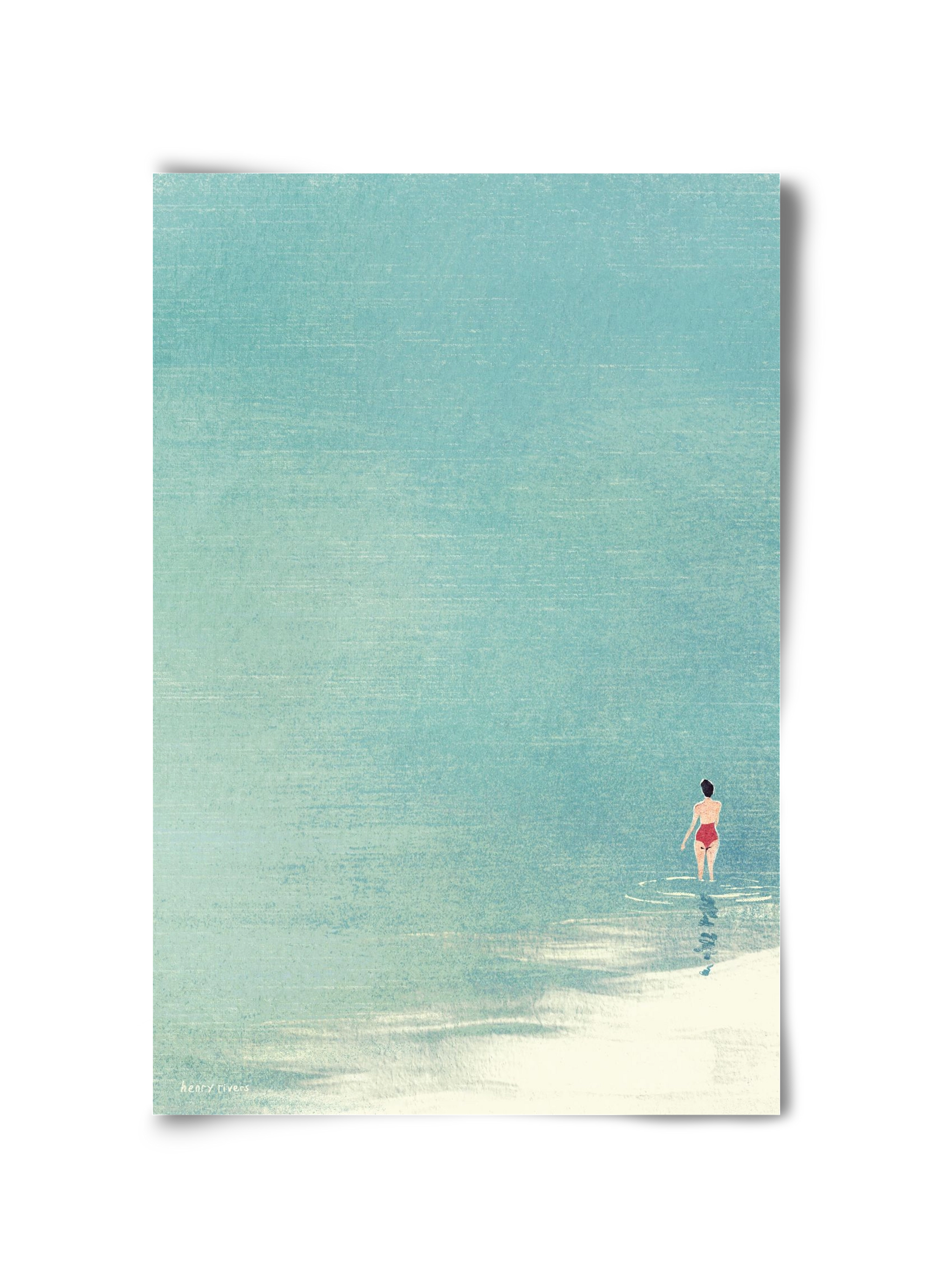 Last swim of the day, 30x45 cm, Keret nélkül