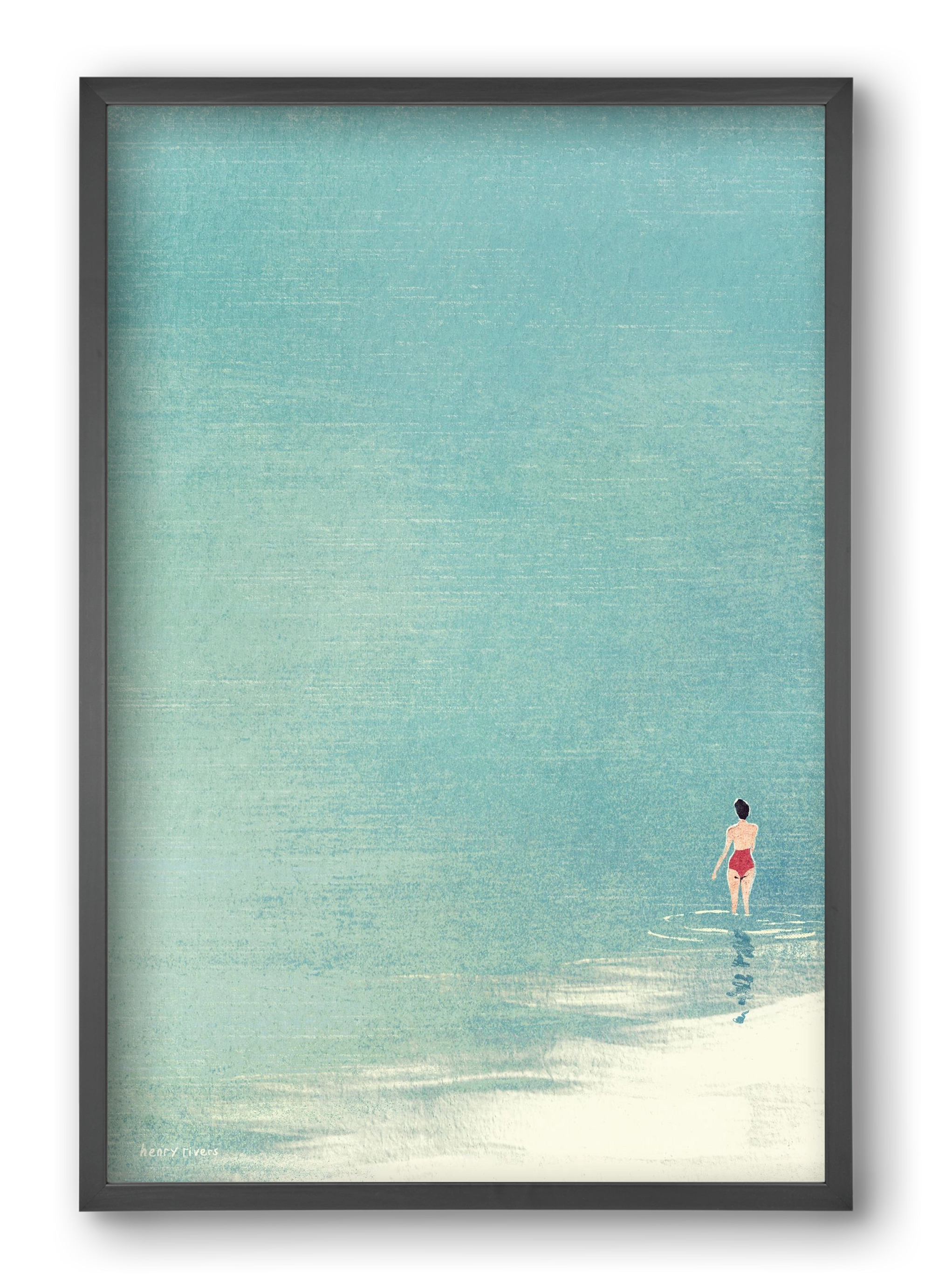 Last swim of the day, 40x60 cm (40x60 cm), Fekete keret