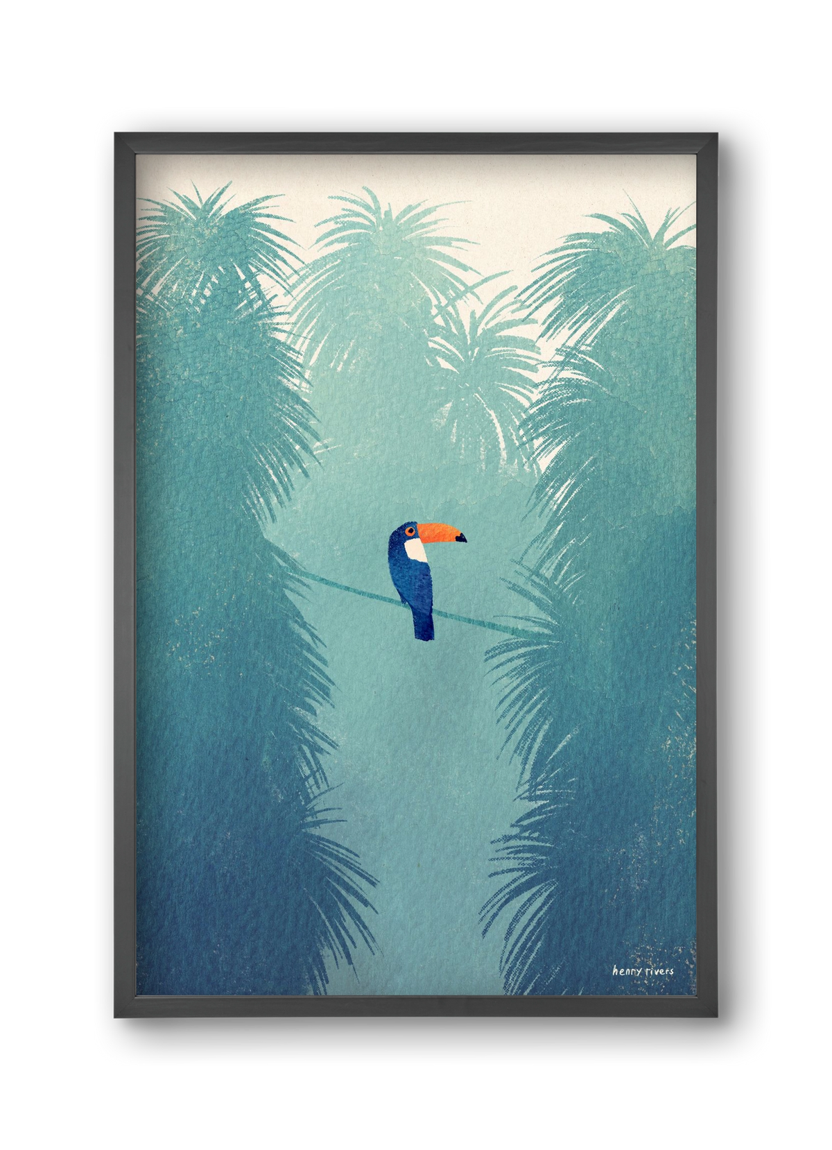 Toucan, 30x45 cm (30x45 cm), Fekete keret