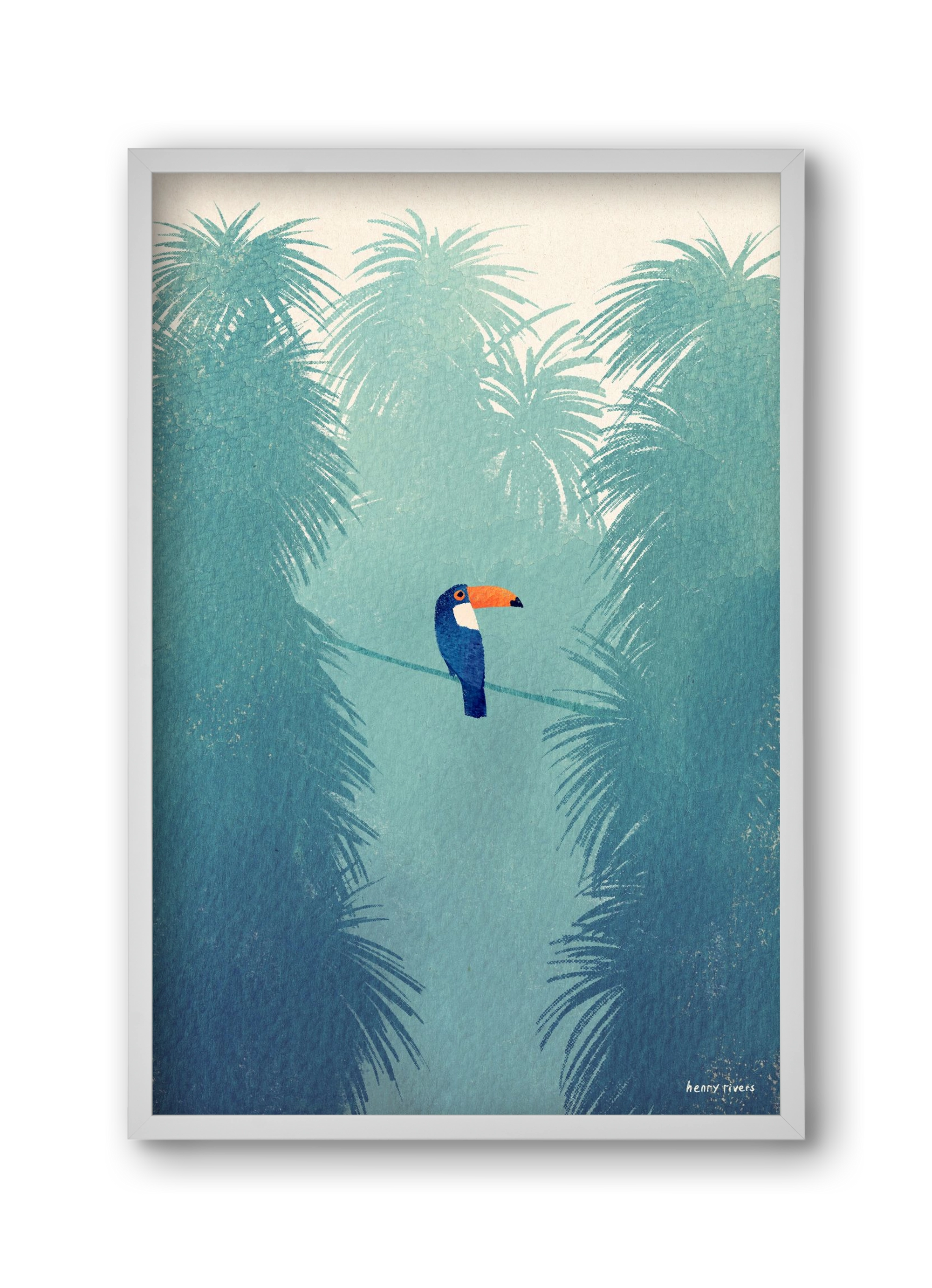 Toucan, 30x45 cm (30x45 cm), Fehér keret