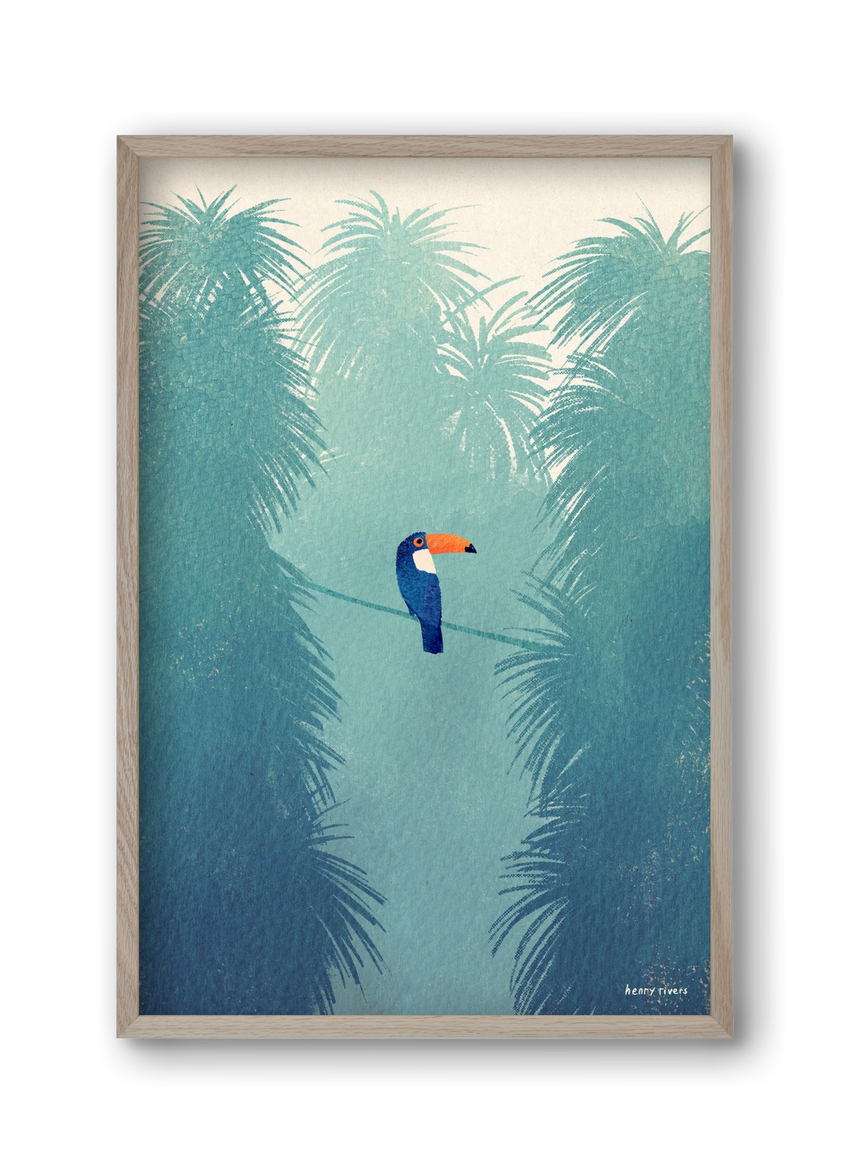 Toucan, 30x45 cm (30x45 cm), Tölgy keret