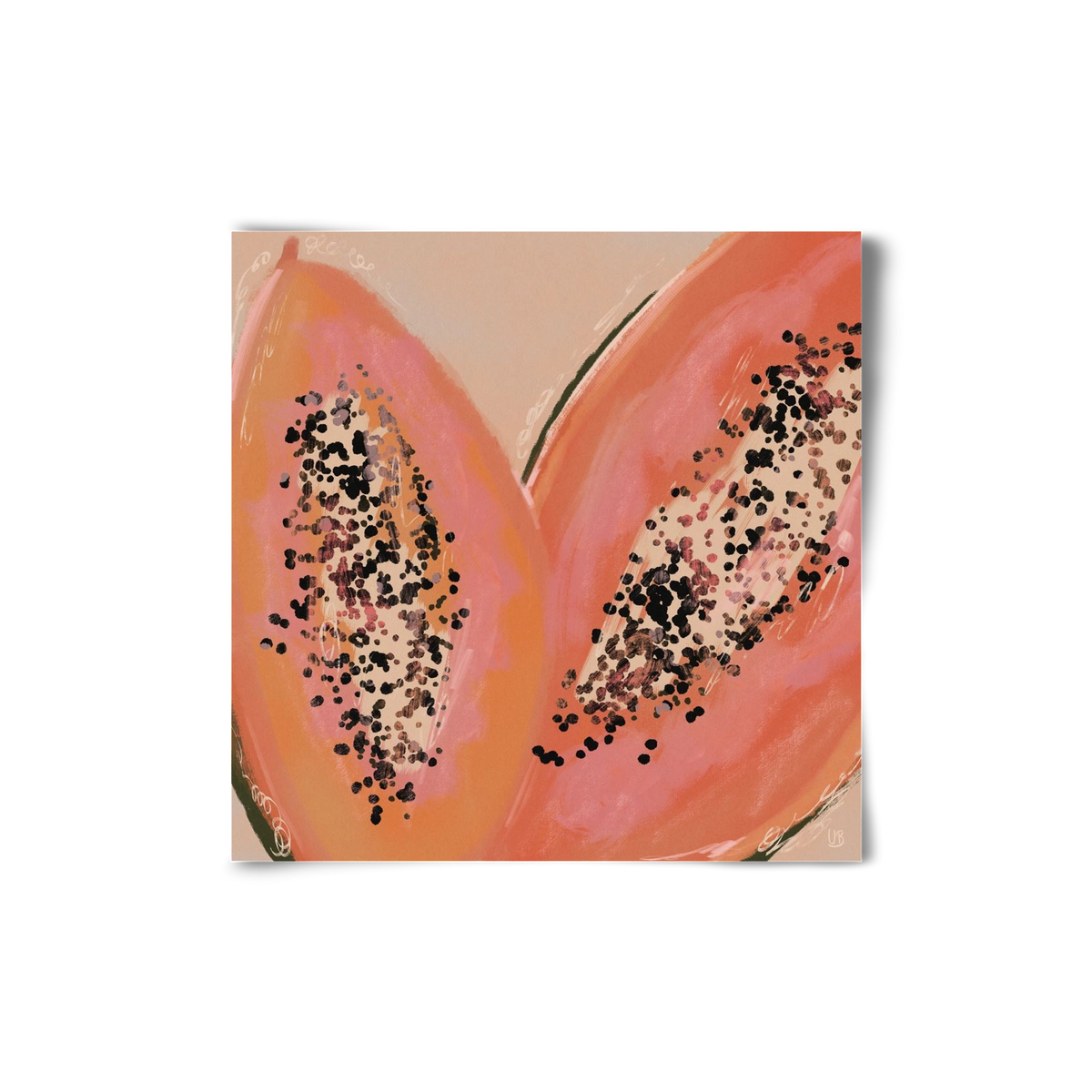 Pink Papaya, 20x20 cm, Keret nélkül