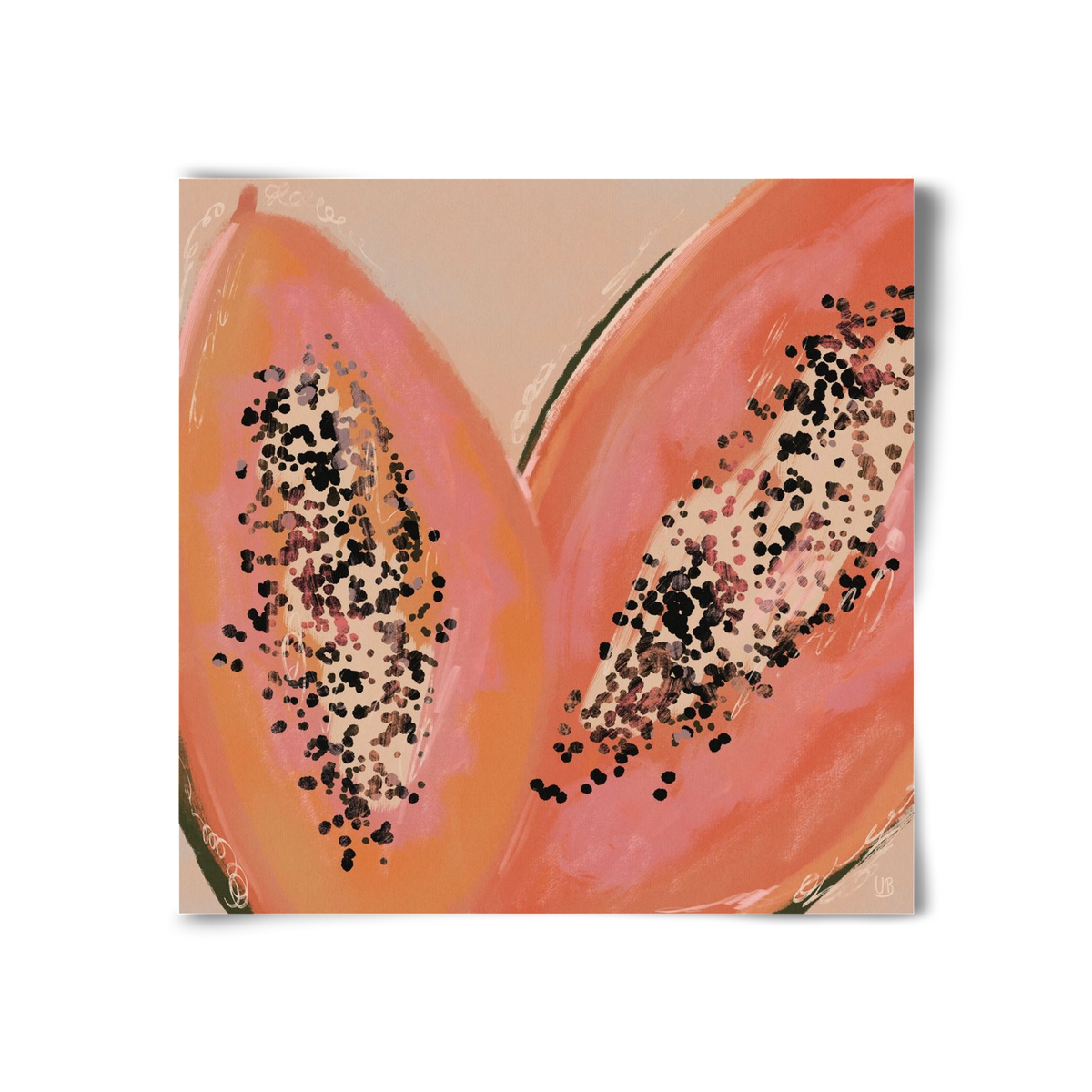 Pink Papaya, 30x30 cm, Keret nélkül