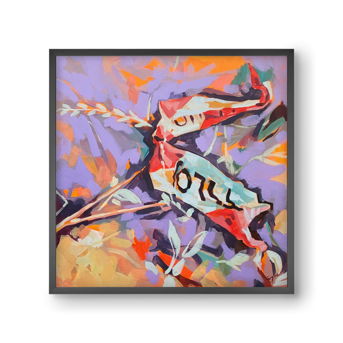 Belépni tilos! , 30x30 cm (30x30 cm), Fekete keret