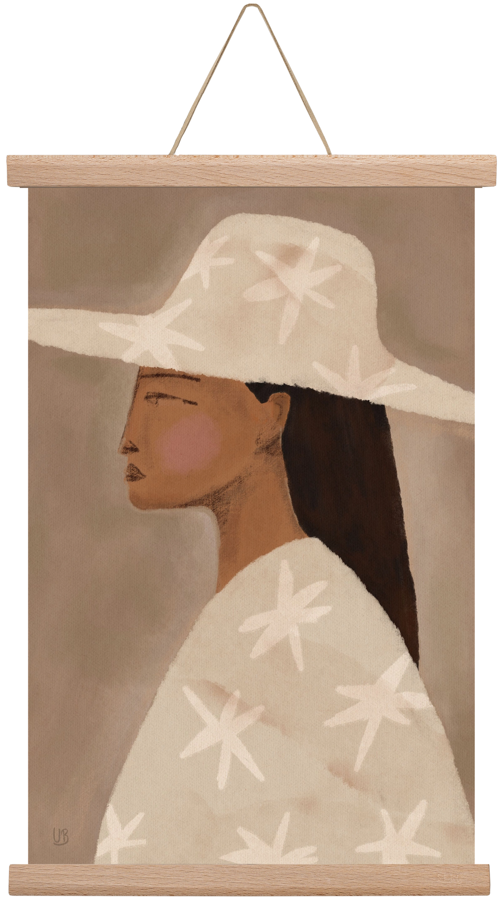Blush, 30x45 cm (30x45 cm), Tölgy akasztó