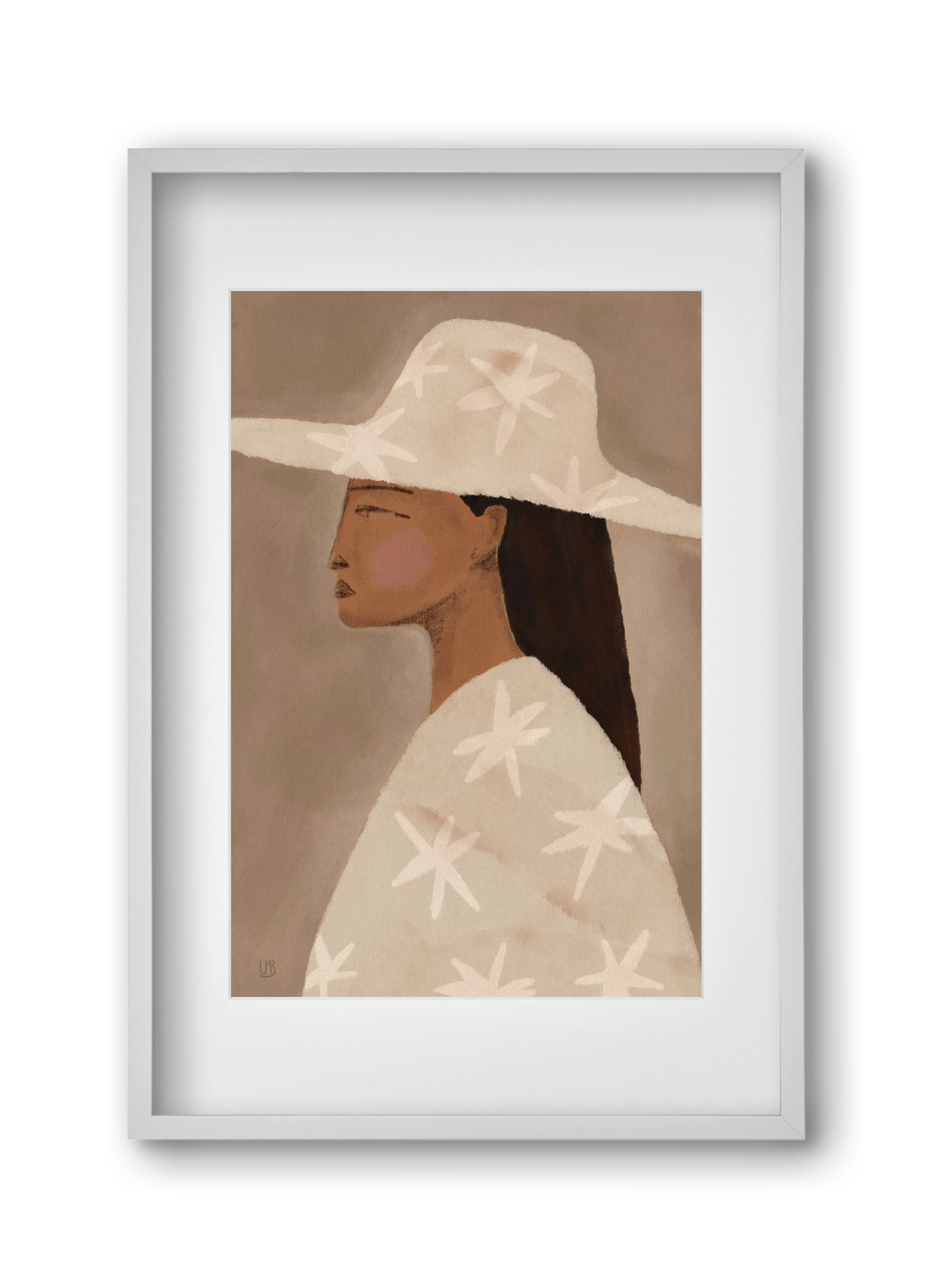 Blush, 30x45 cm (20x30 cm), Fehér keret, paszpartuval