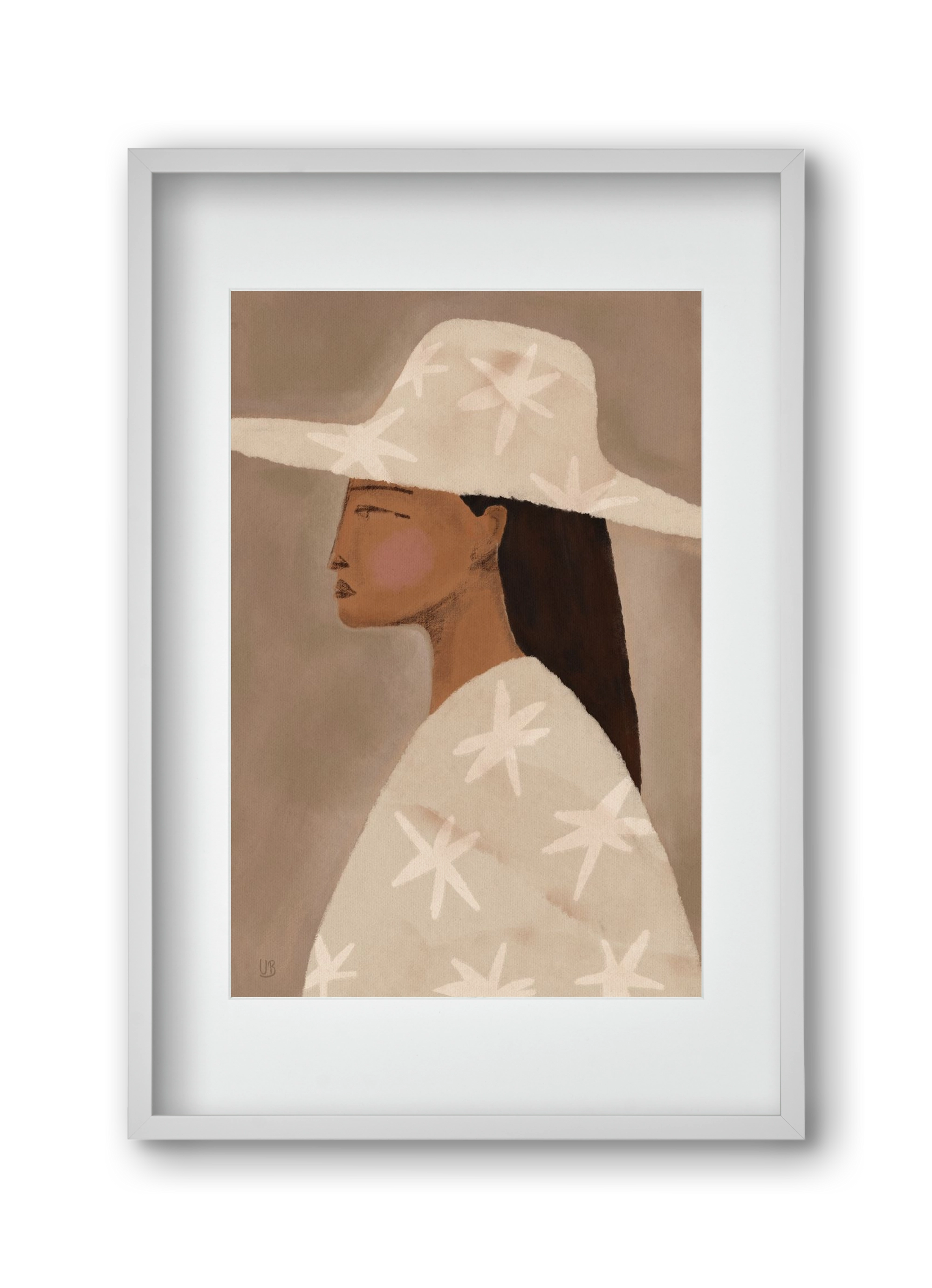 Blush, 30x45 cm (20x30 cm), Fehér keret, paszpartuval