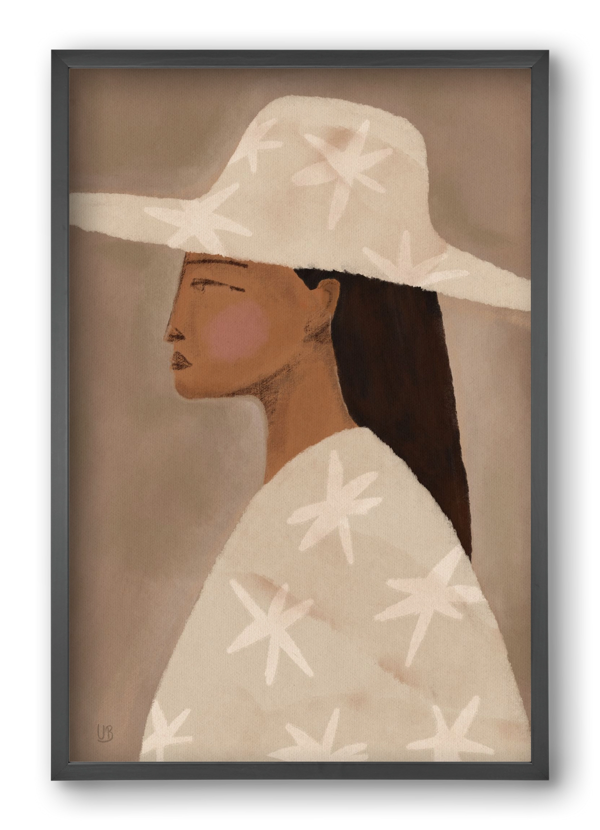 Blush, 40x60 cm (40x60 cm), Fekete keret