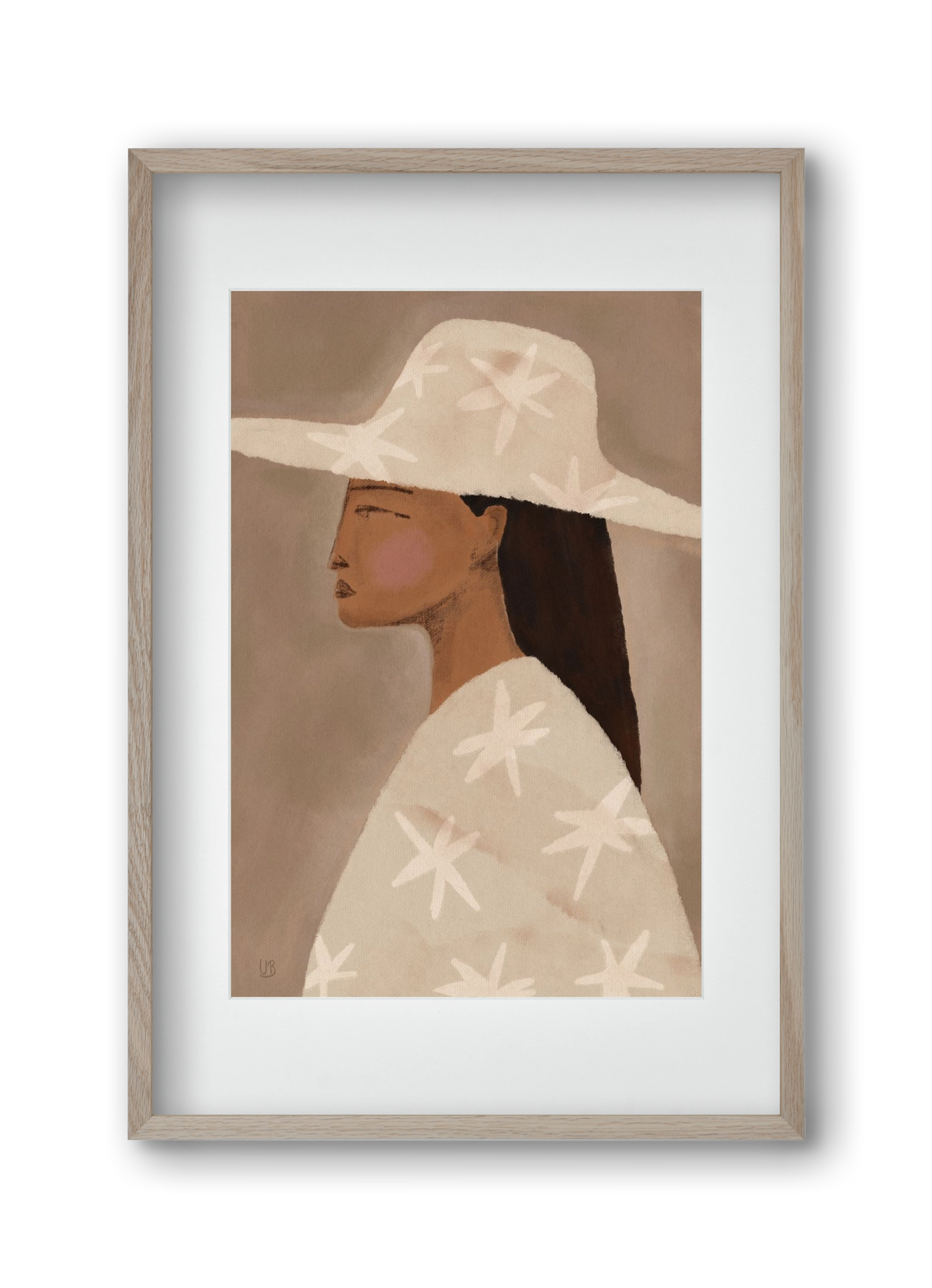 Blush, 30x45 cm (20x30 cm), Tölgy keret, paszpartuval