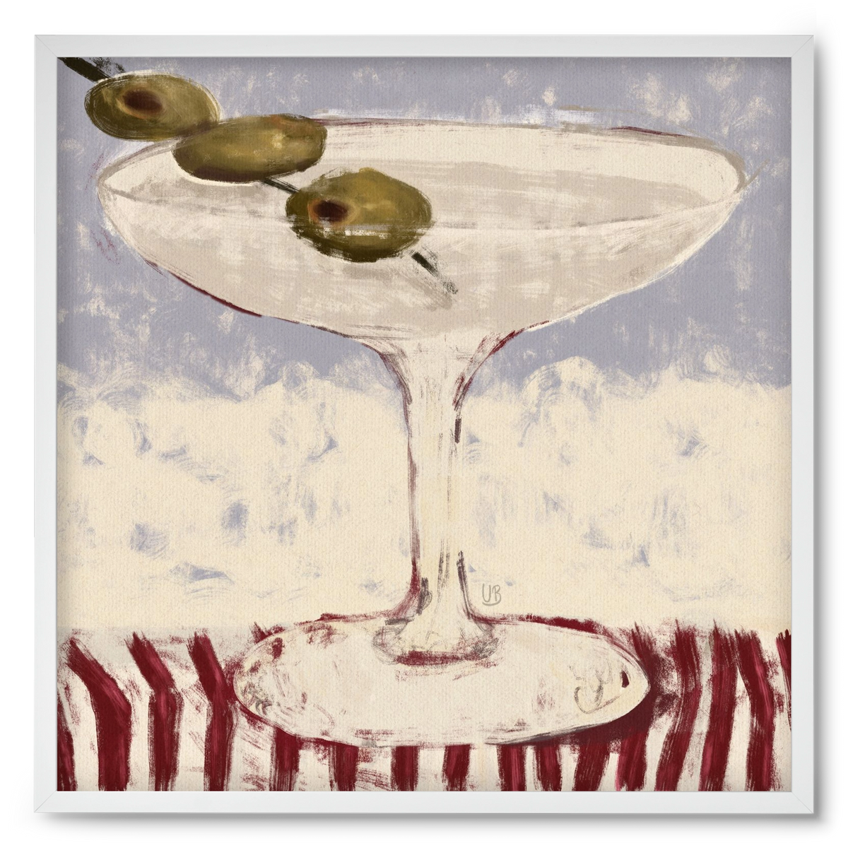 Martinied, 50x50 cm (50x50 cm), Fehér keret