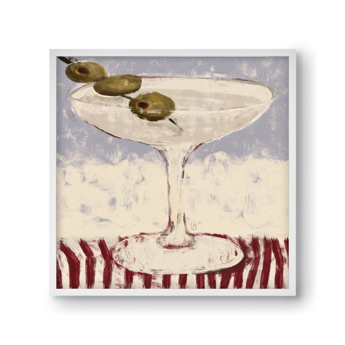 Martinied, 30x30 cm (30x30 cm), Fehér keret