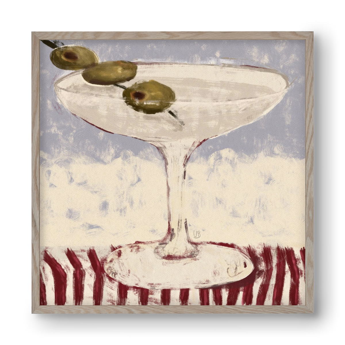 Martinied, 40x40 cm (40x40 cm), Tölgy keret