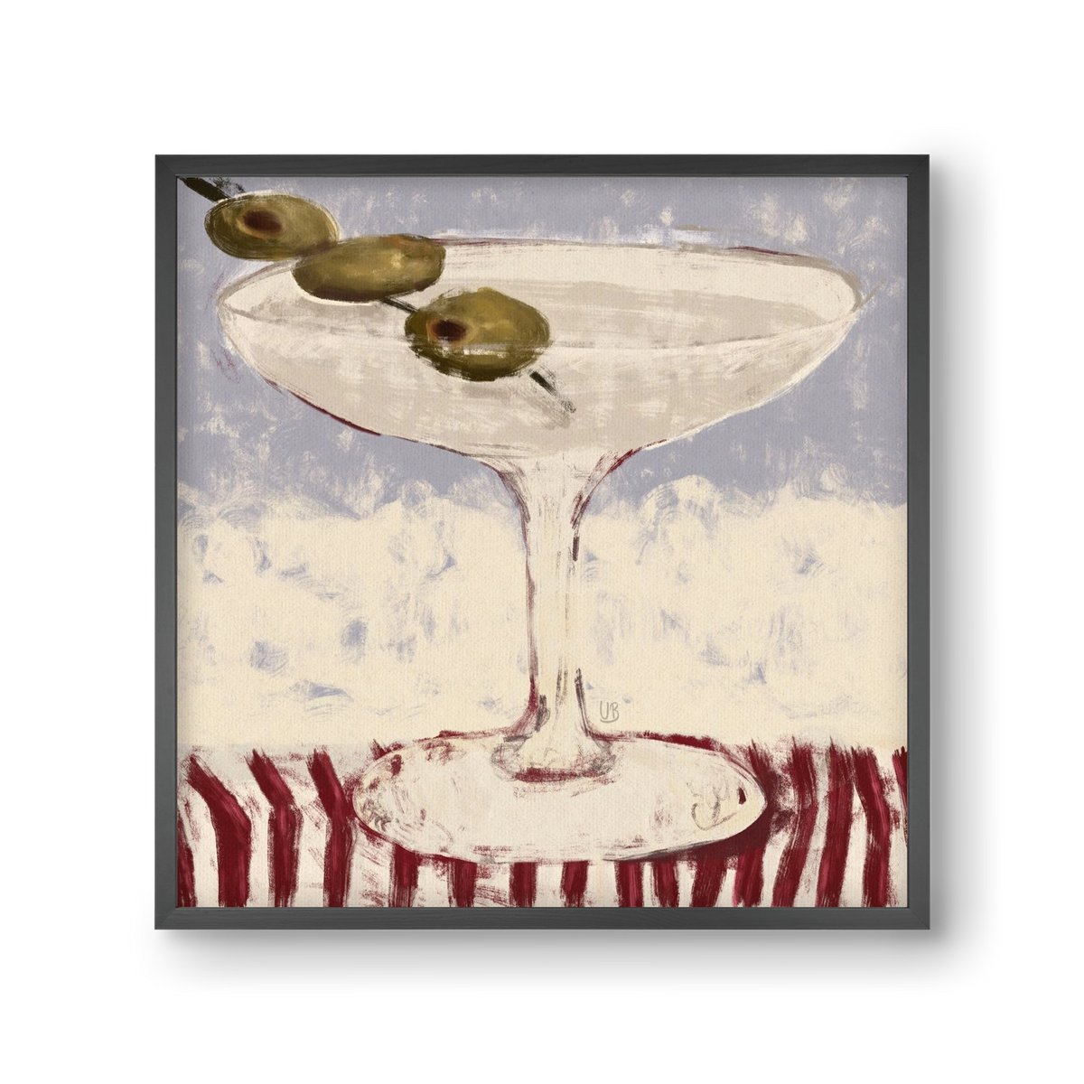 Martinied, 30x30 cm (30x30 cm), Fekete keret