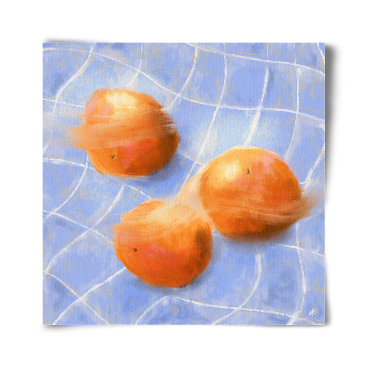 Orange Trio, 40x40 cm, Keret nélkül