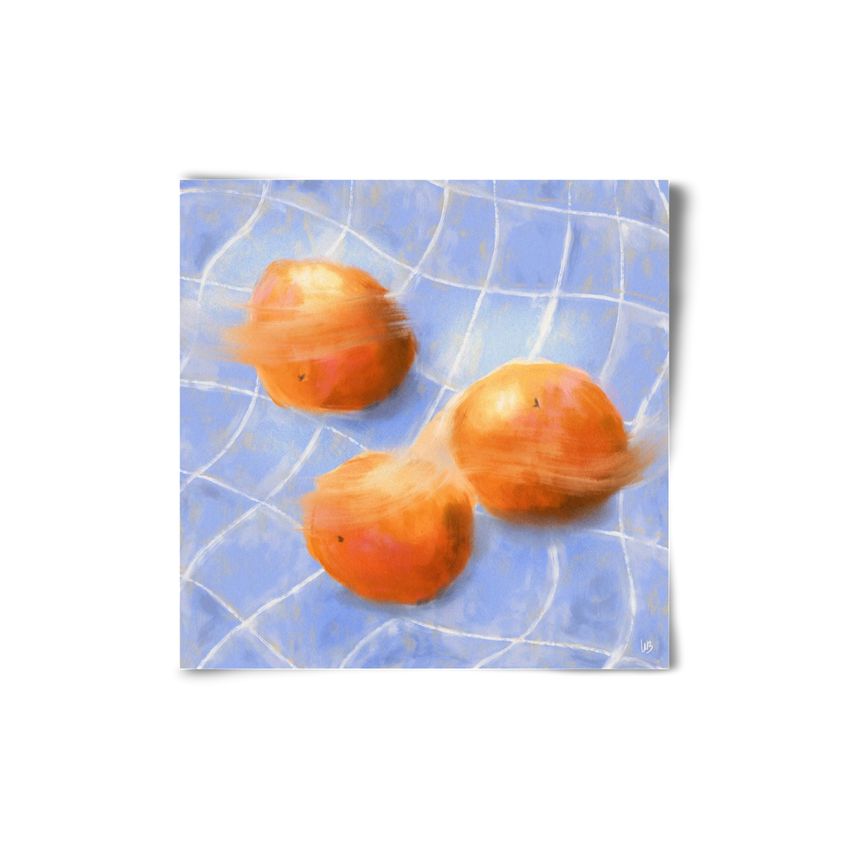 Orange Trio, 20x20 cm, Keret nélkül