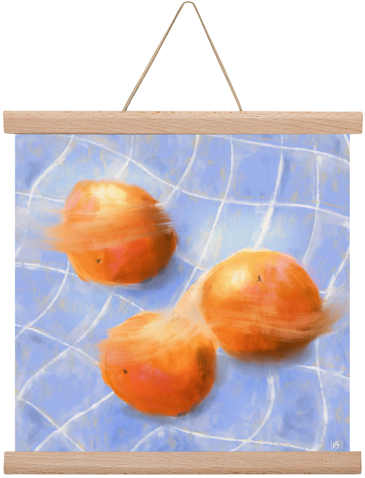 Orange Trio, 30x30 cm (30x30 cm), Tölgy akasztó