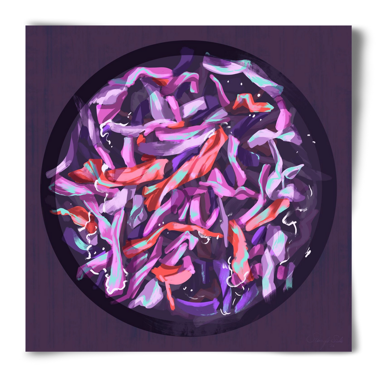 Teakör, 50x50 cm, Keret nélkül