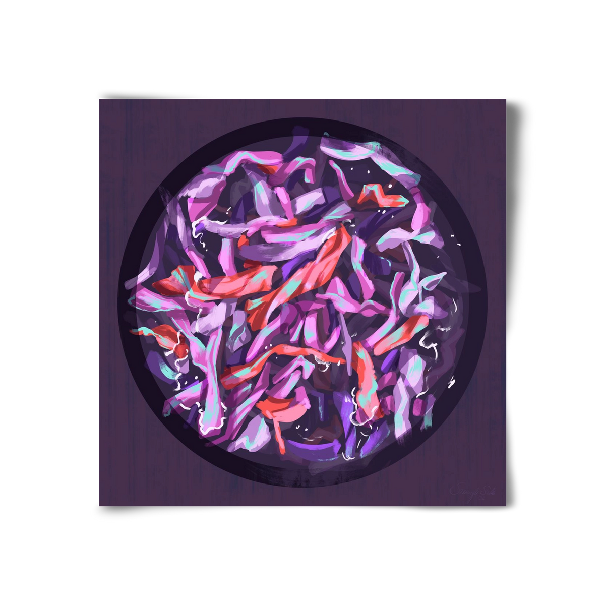 Teakör, 30x30 cm, Keret nélkül