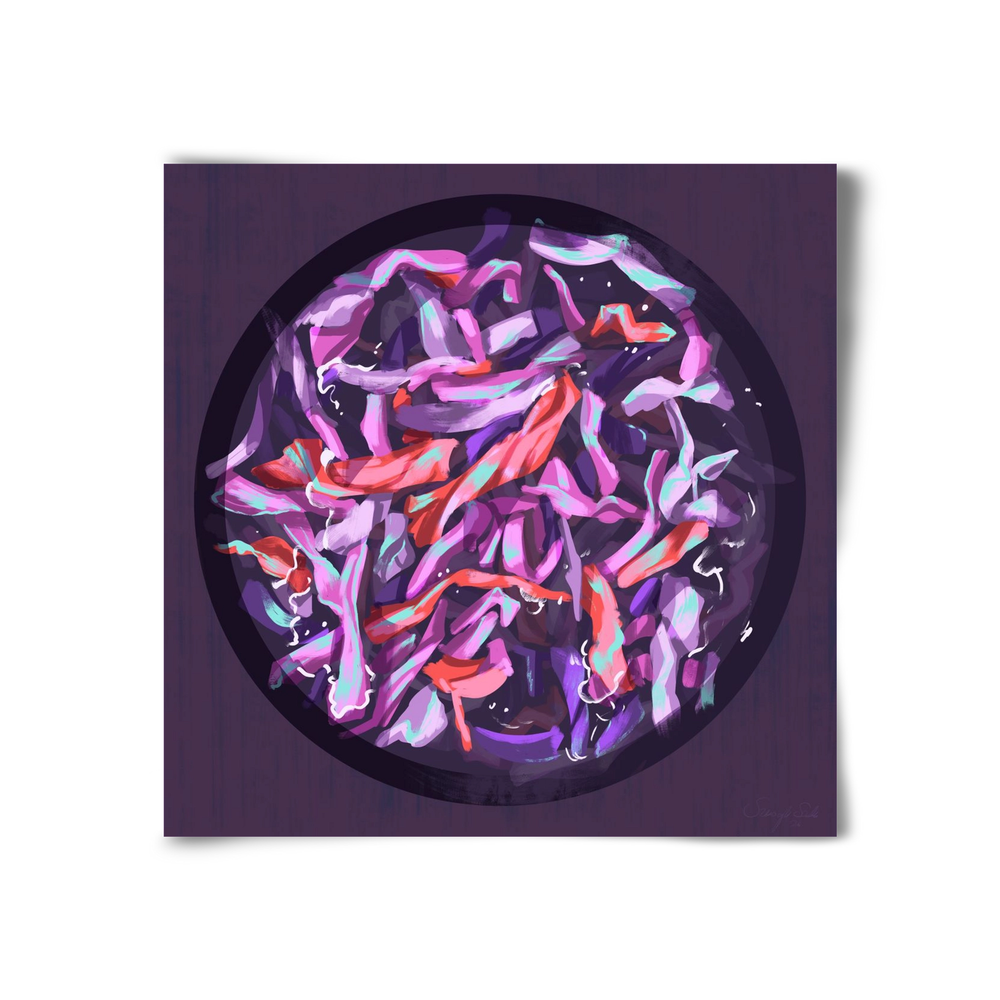 Teakör, 30x30 cm, Keret nélkül