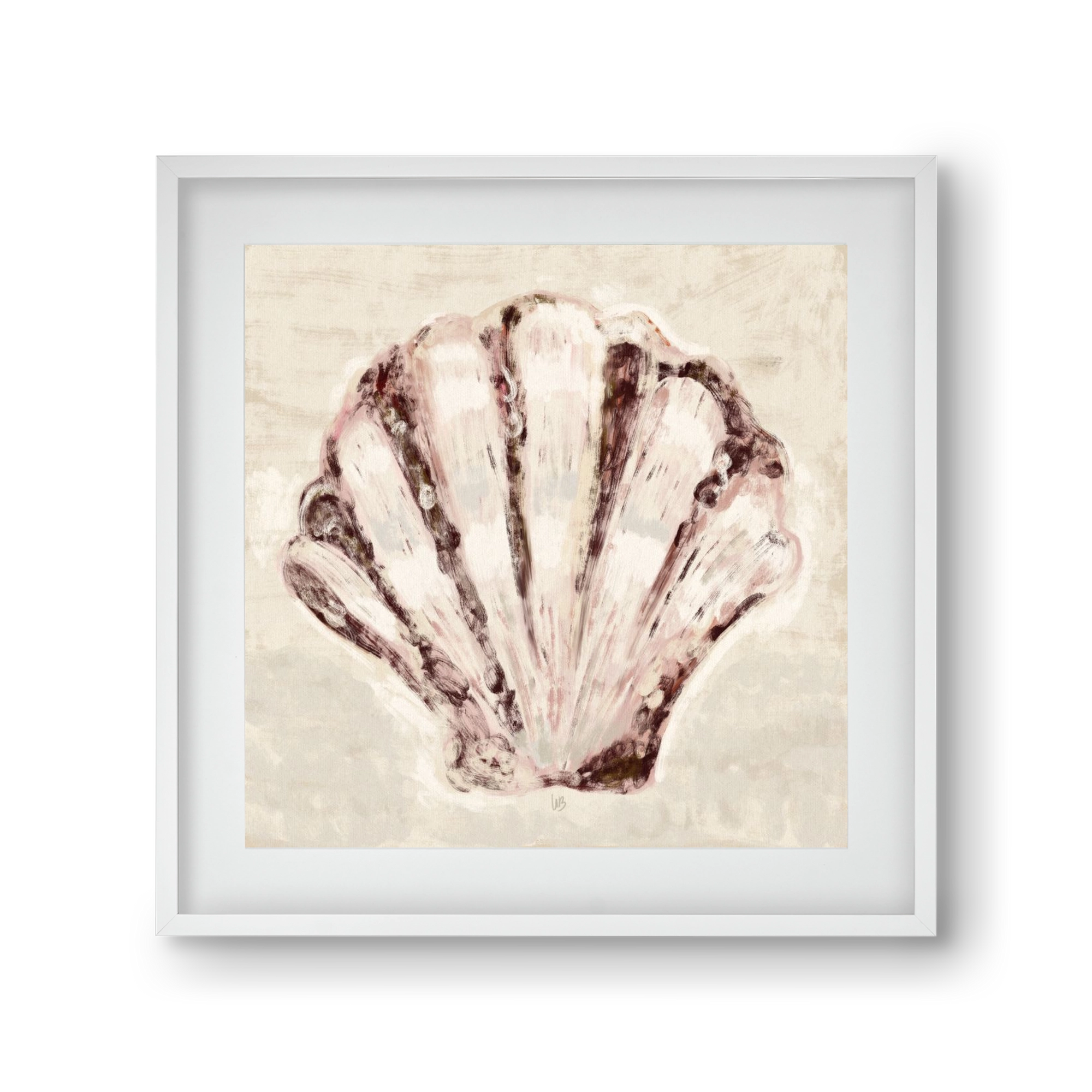 Jewel of the ocean, 30x30 cm (20x20 cm), Fehér keret, paszpartuval