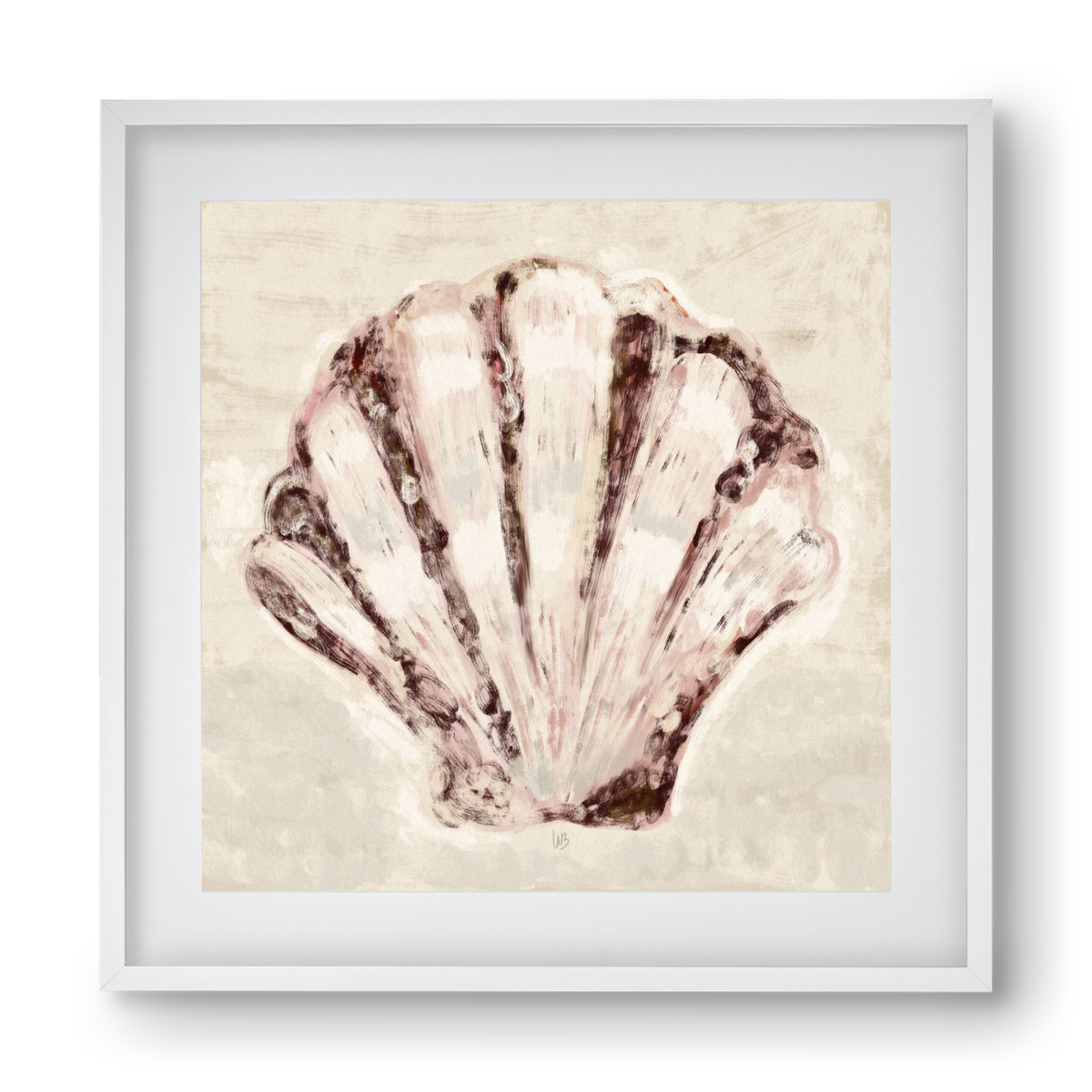 Jewel of the ocean, 40x40 cm (30x30 cm), Fehér keret, paszpartuval